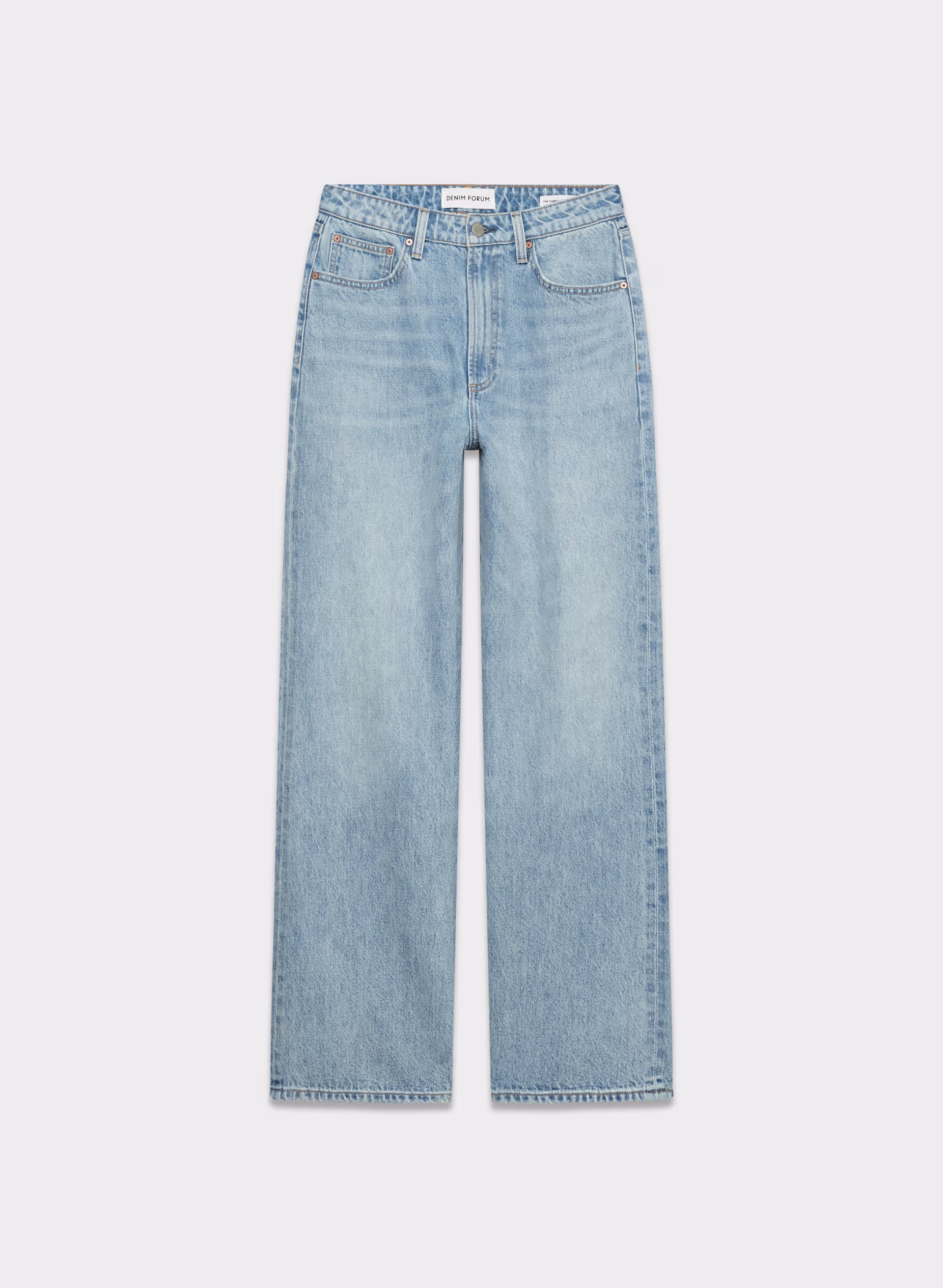 Denim Forum The Farrah Curve-fit Hi-rise Wide Jean