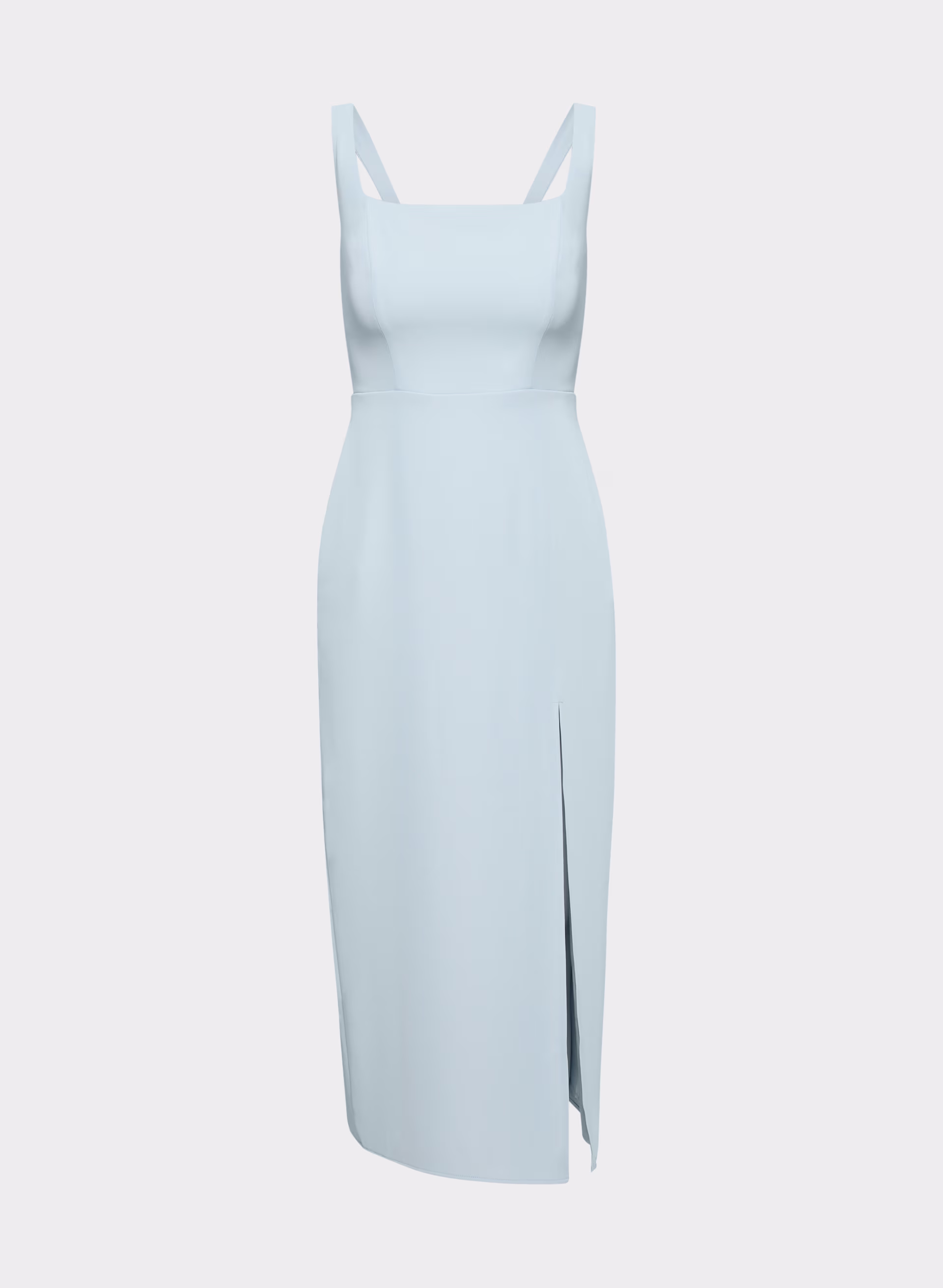 90s Slit Satin Midi Dress