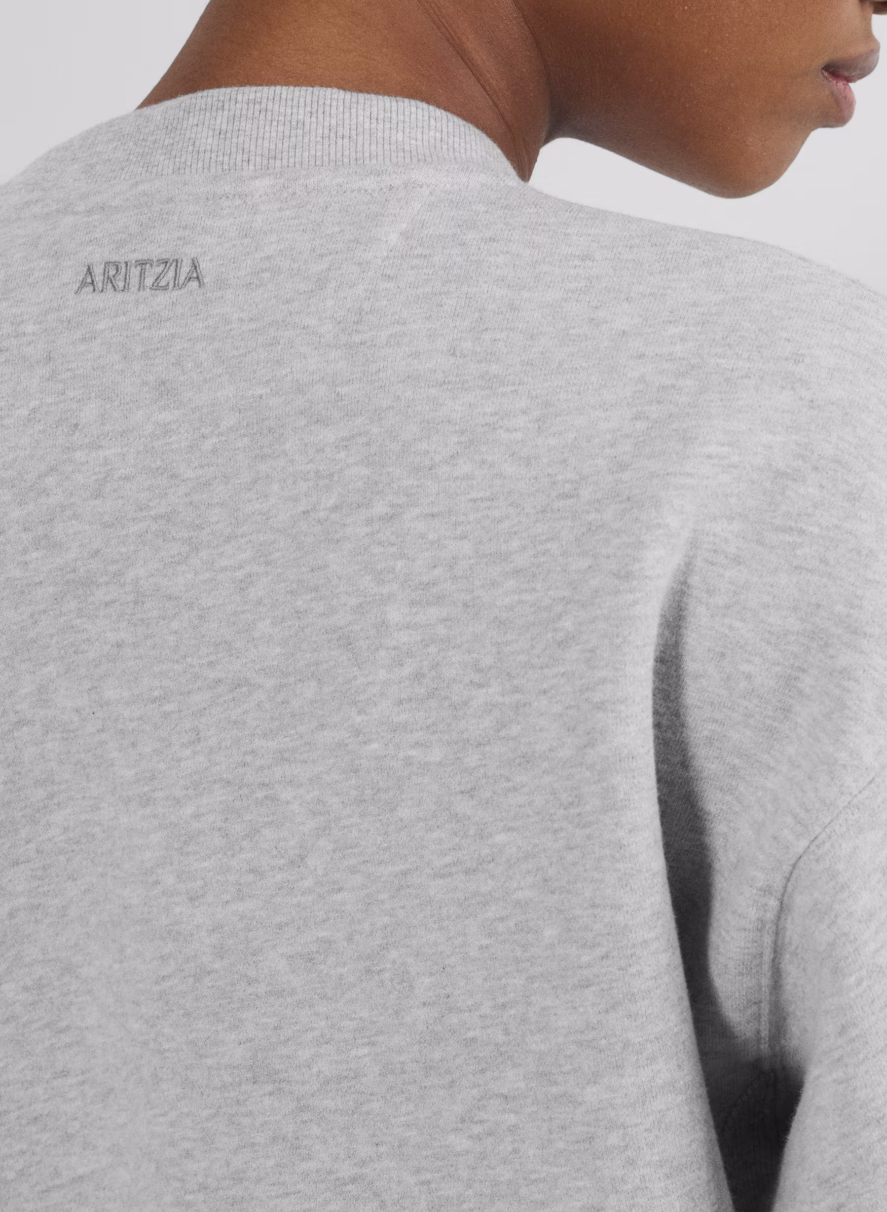 Cozy Sweatfleece Boyfriend Crew Sweatshirt