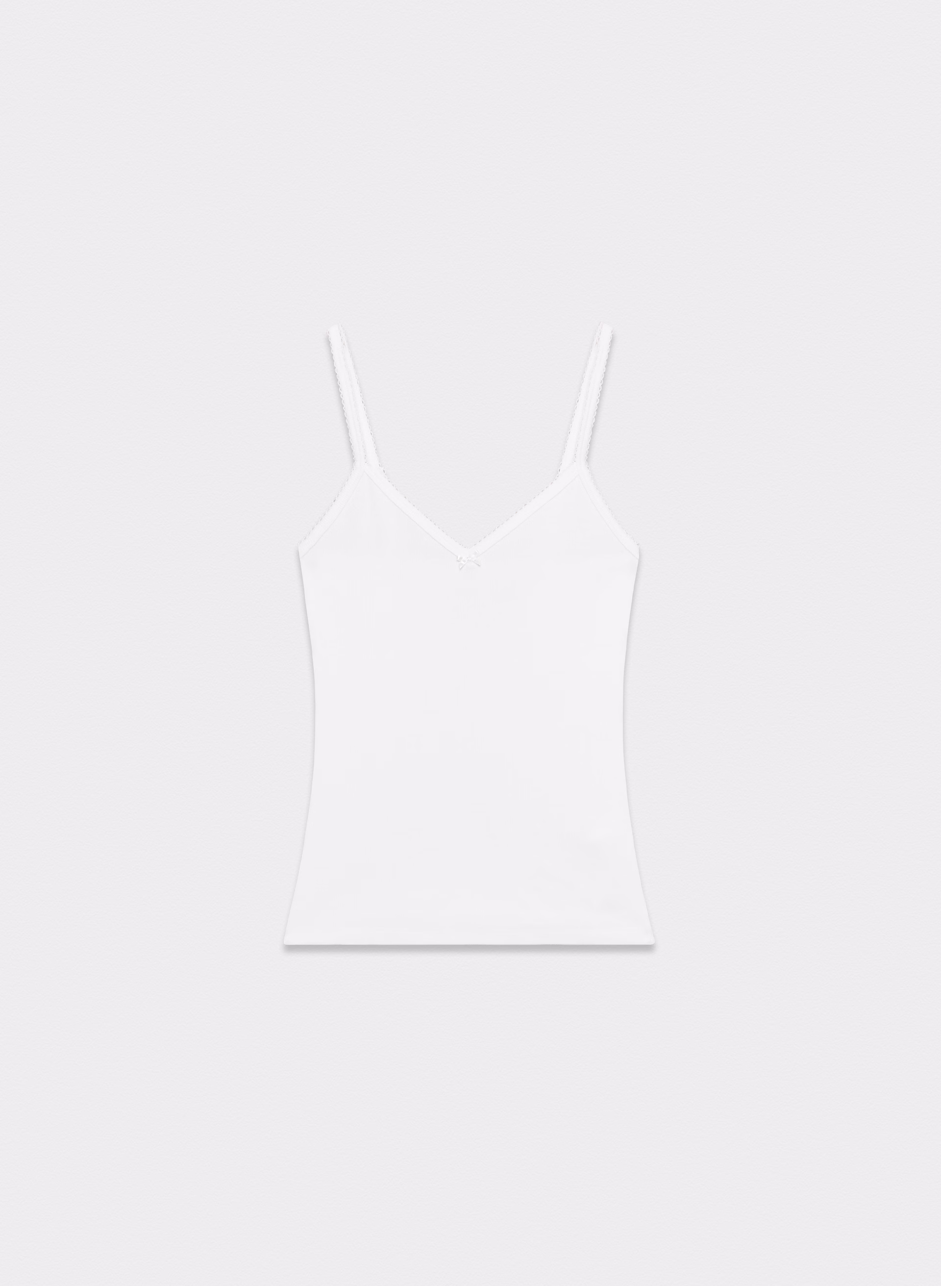 HomeStretch™ Rib Lace V-Neck Cami Tank