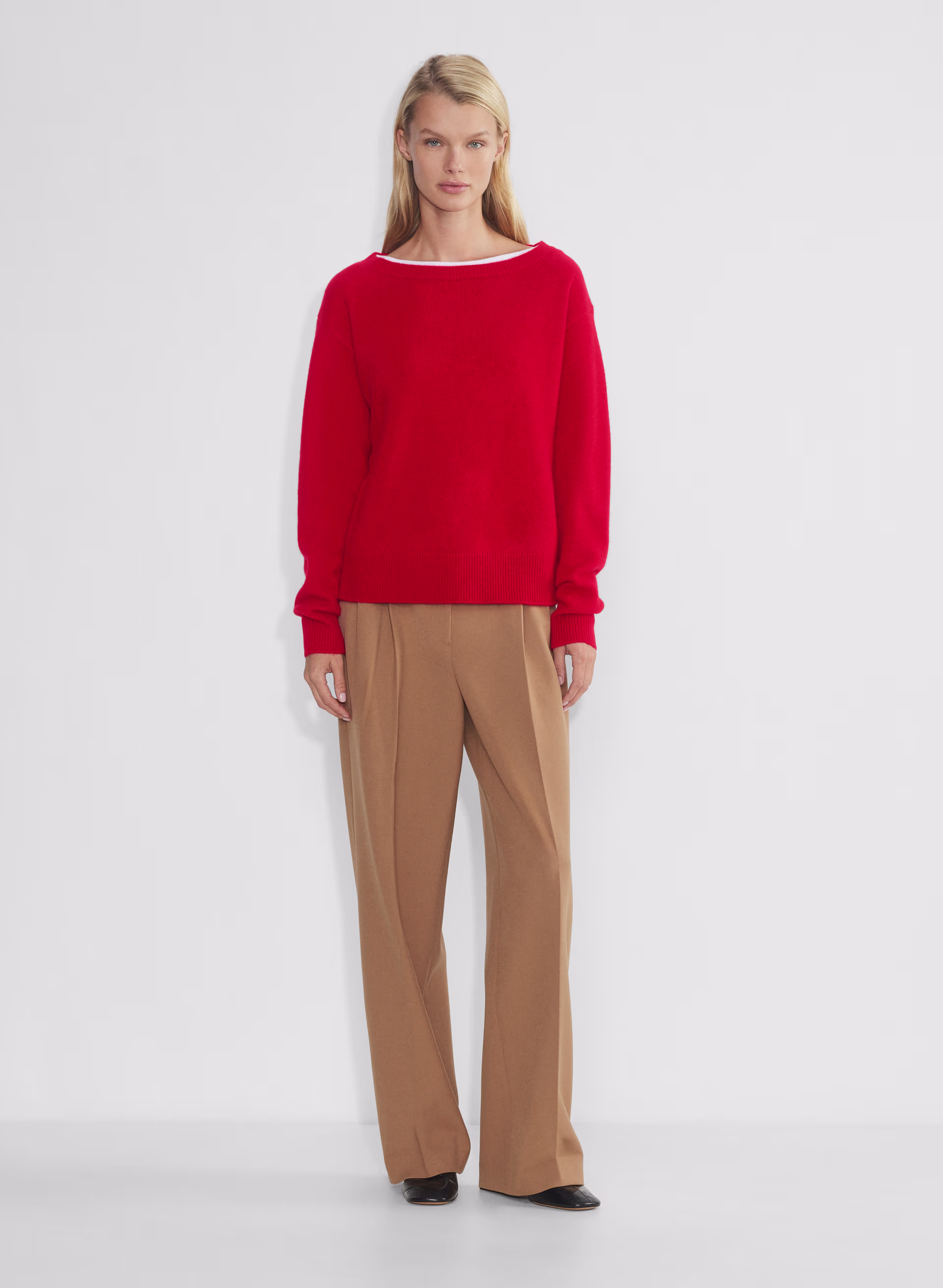 Essential Cashmere Relaxed Boatneck Sweater