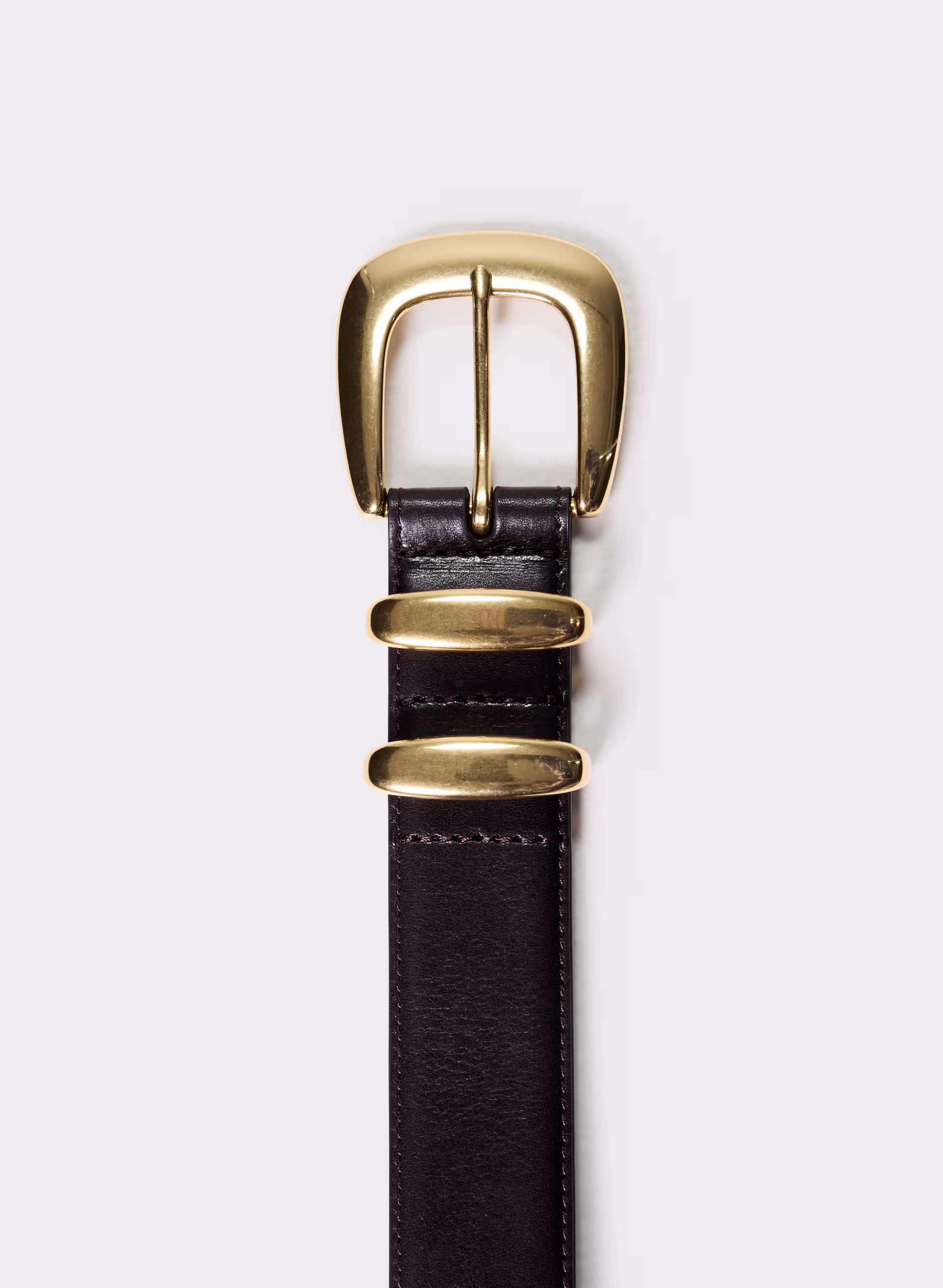 Legendary Solid Brass Leather Wide Belt
