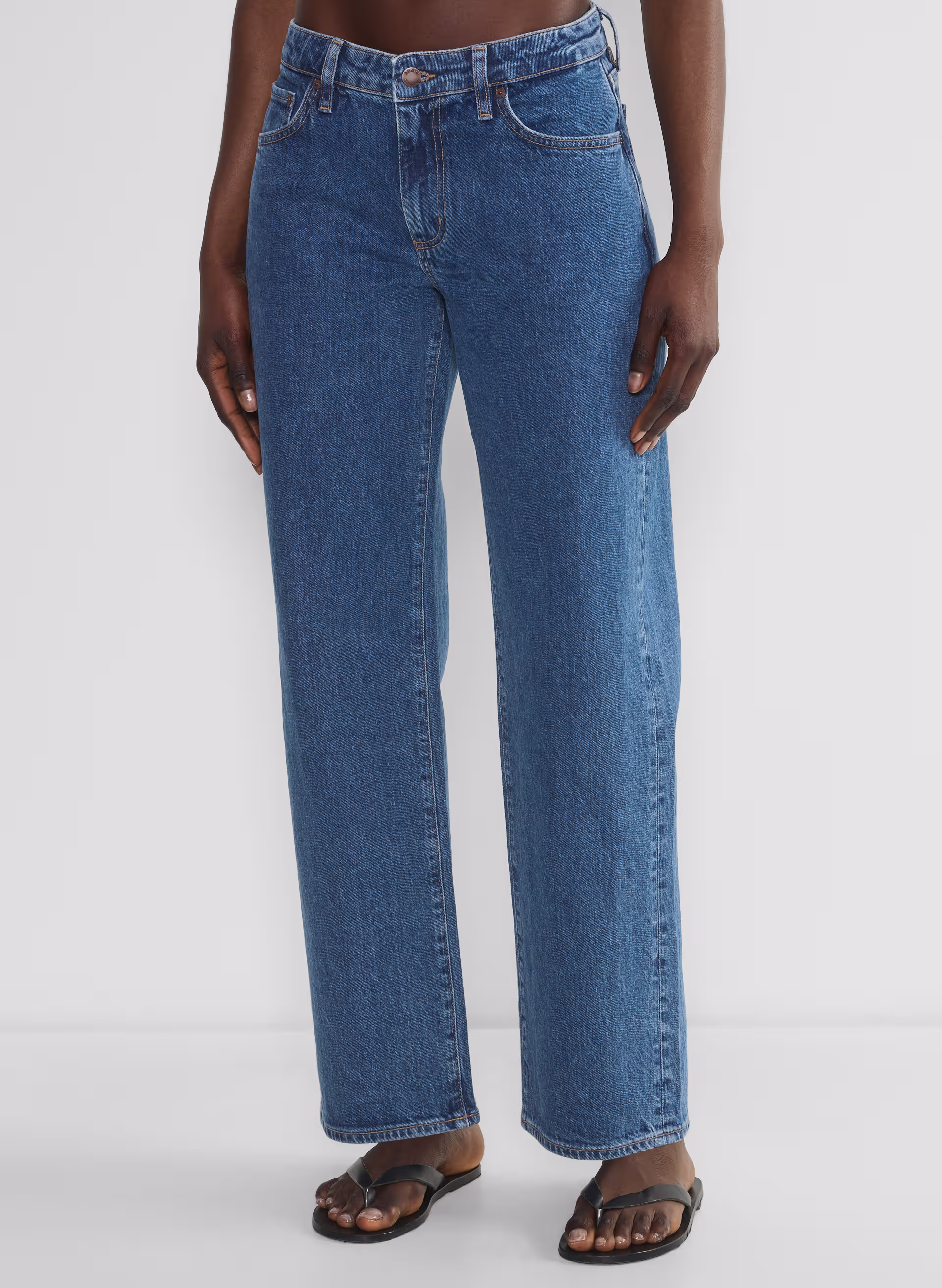 Salma Curve-fit Super Lo-rise Baggy Jean