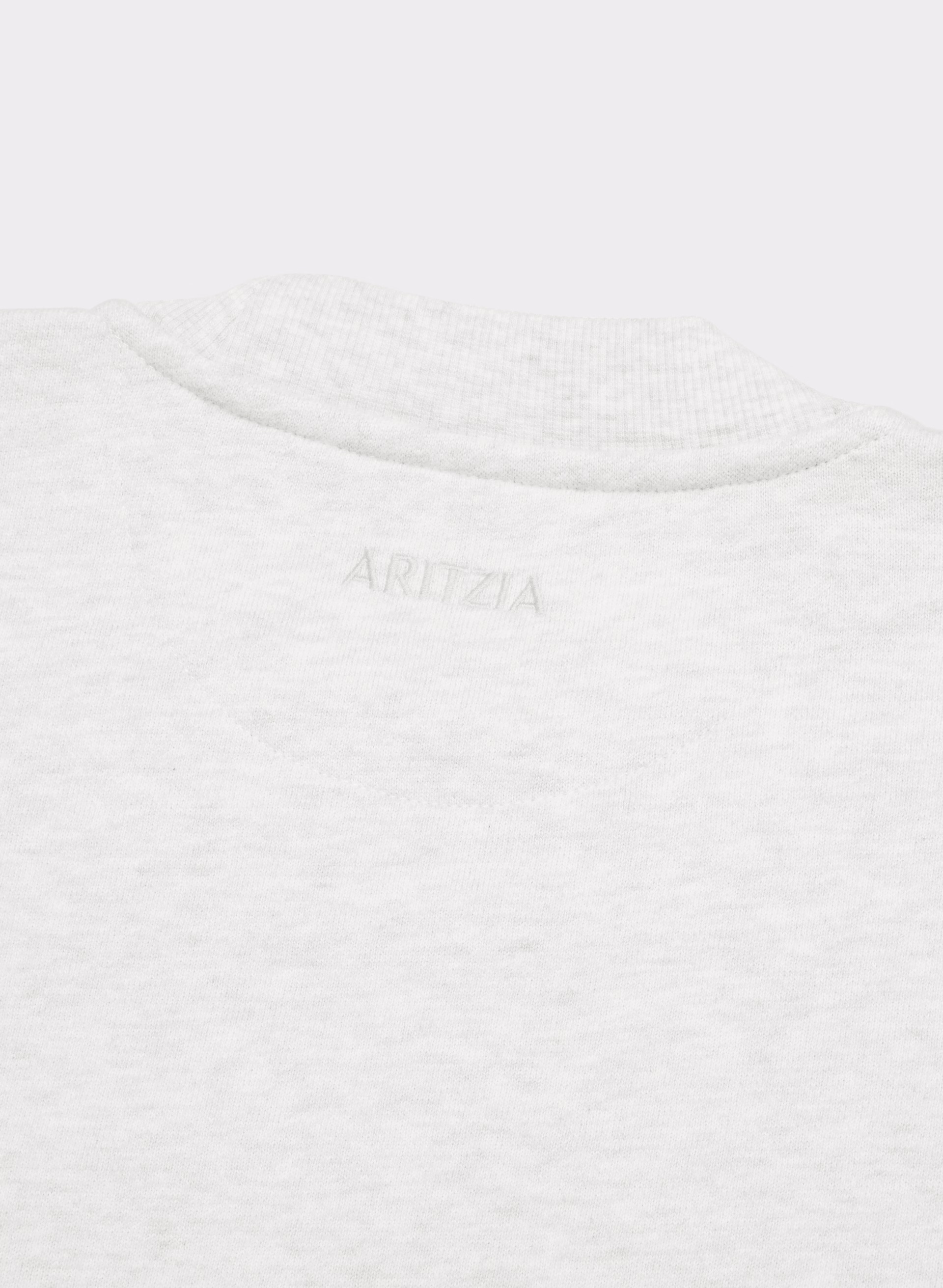 Cozy Sweatfleece Perfect Crew Crop Sweatshirt