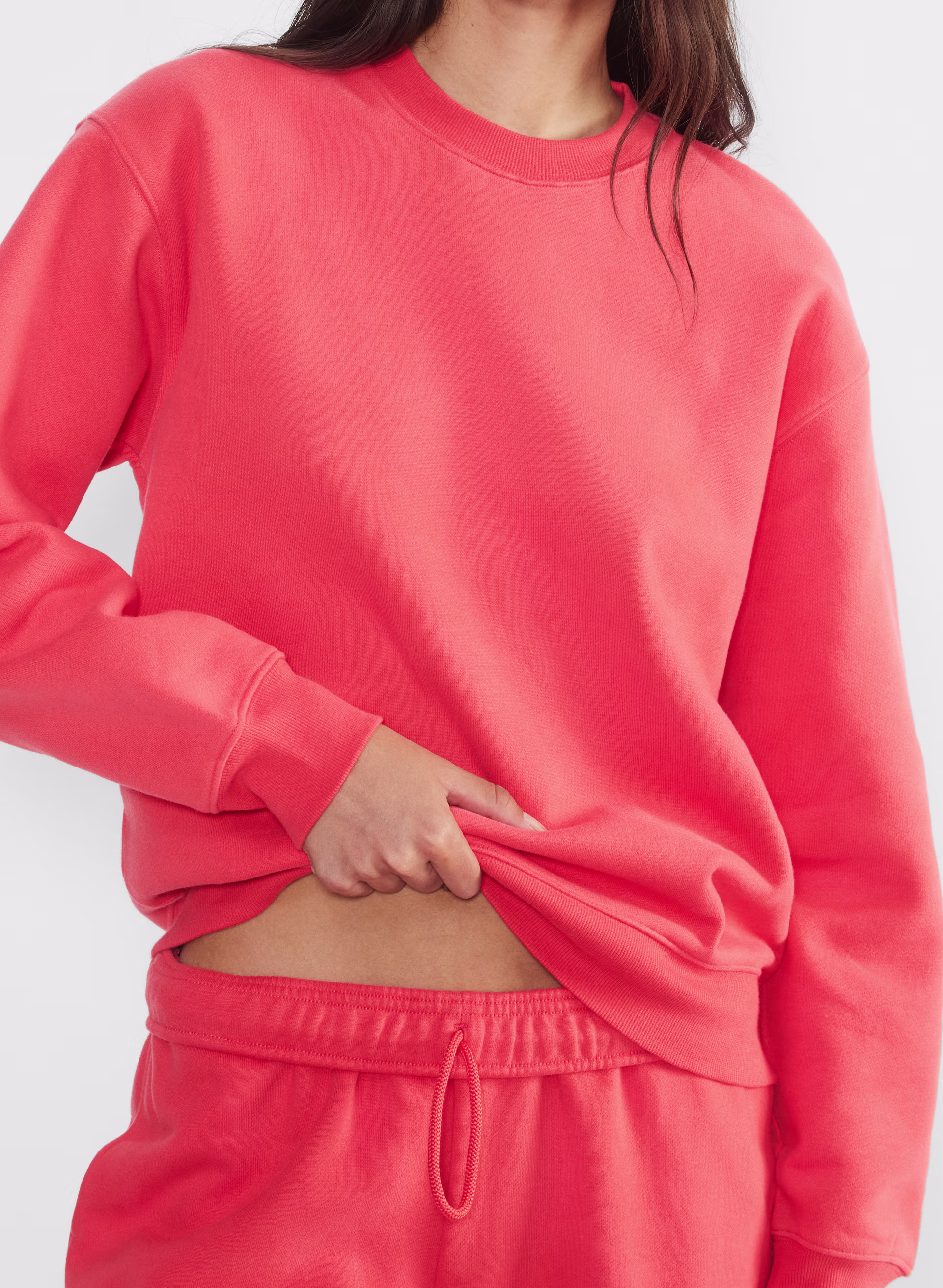 Cozy Sweatfleece Perfect Crew Sweatshirt