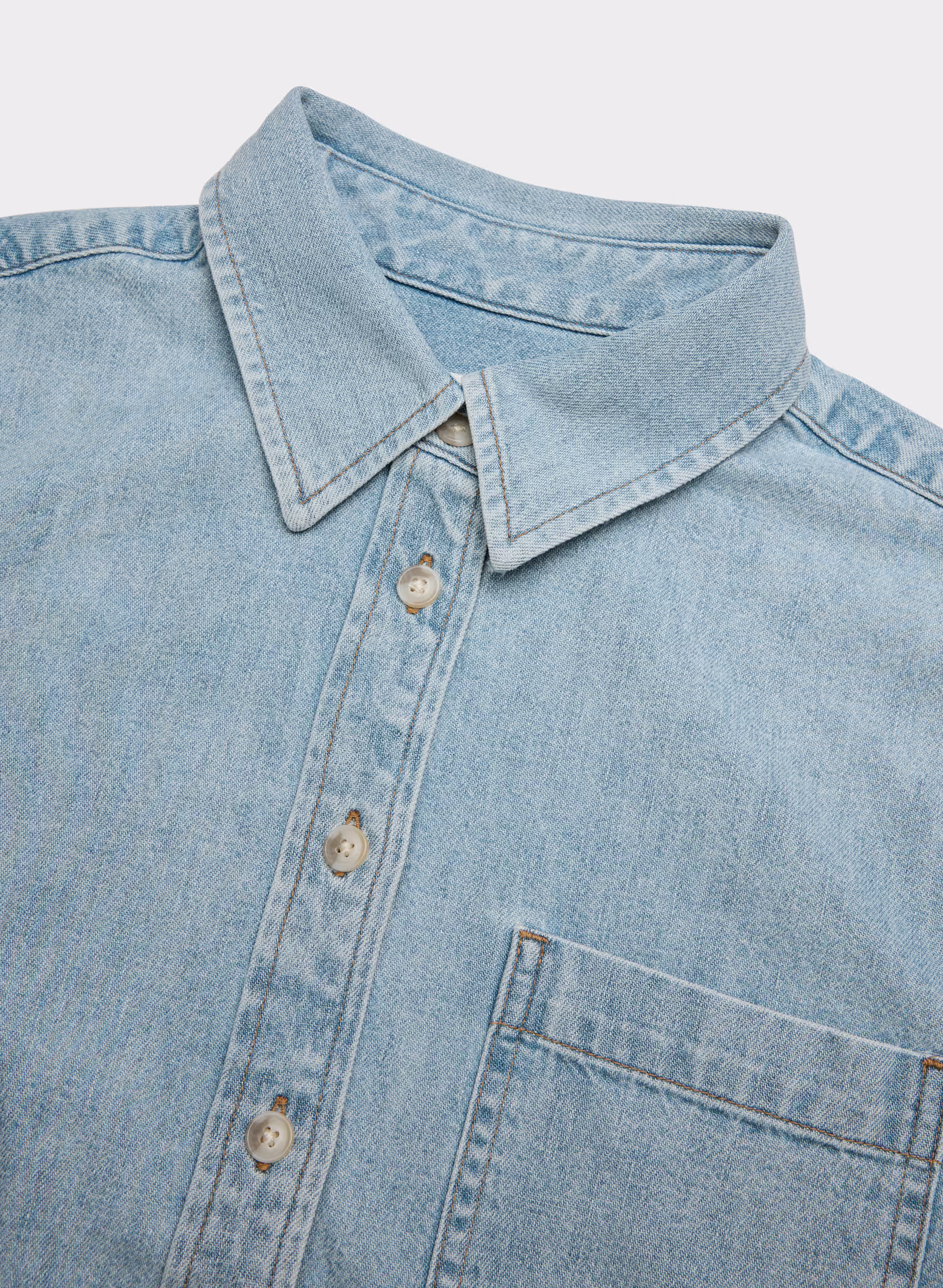 Denim Forum The ’80s Comfy Waist Denim Shirt