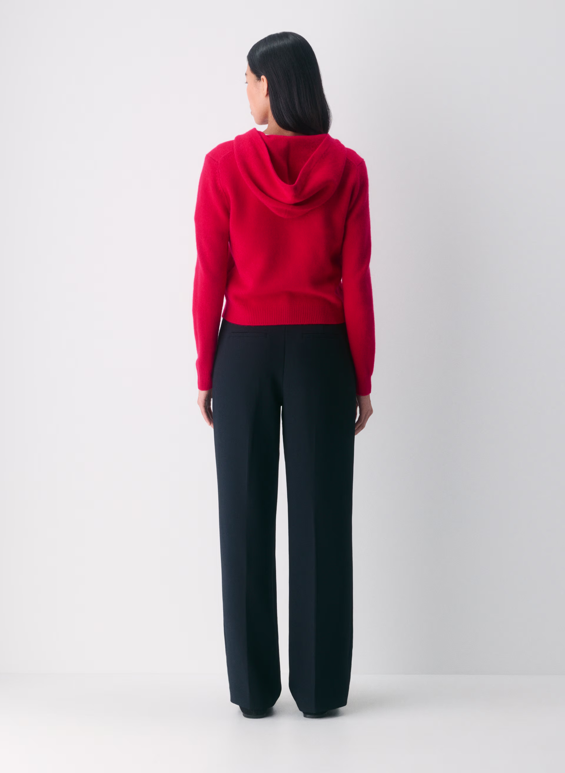 Essential Cashmere Hooded Zip-up