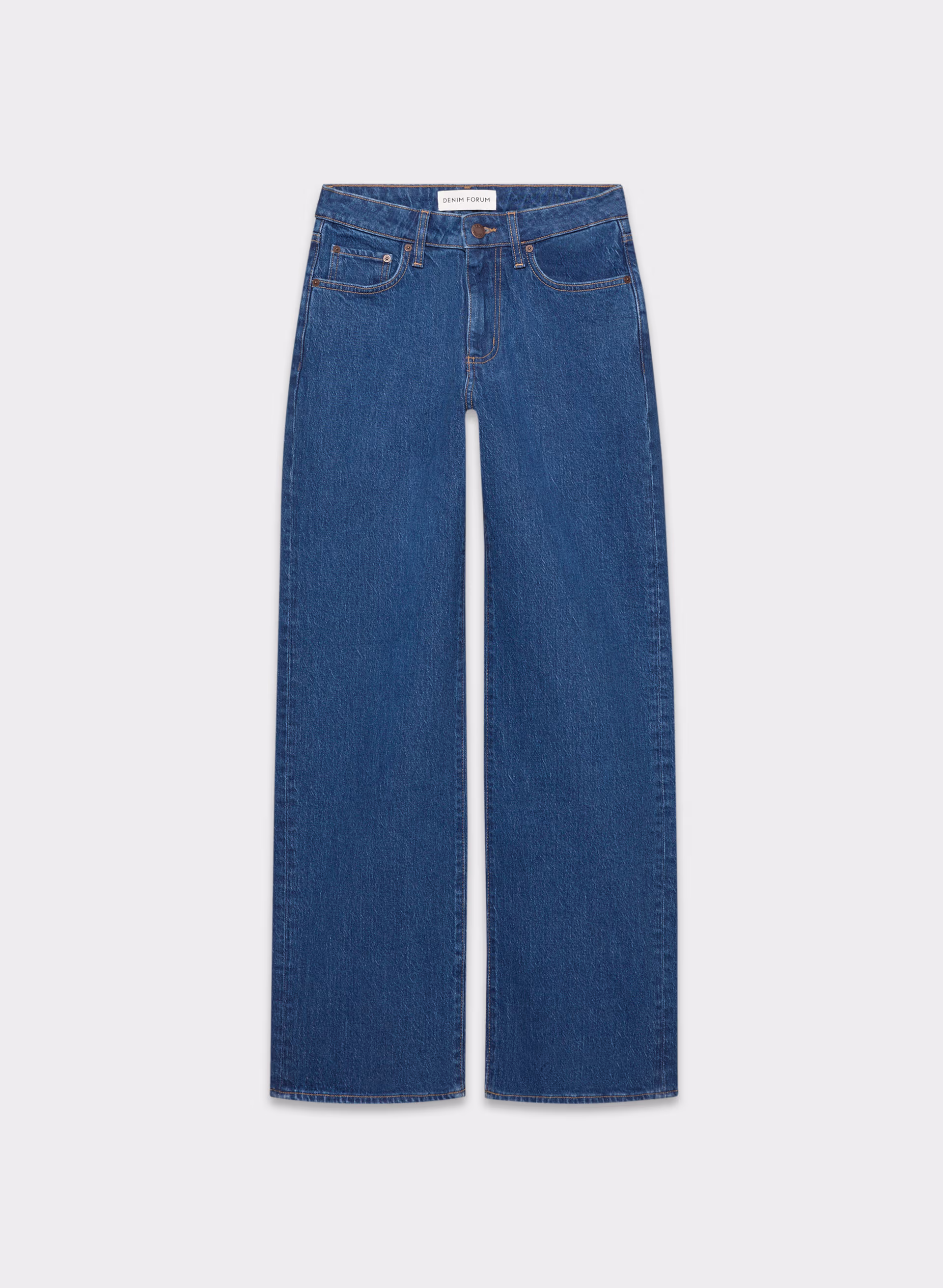 Denim Forum Lana Curve-fit Mid-rise Wide Jean