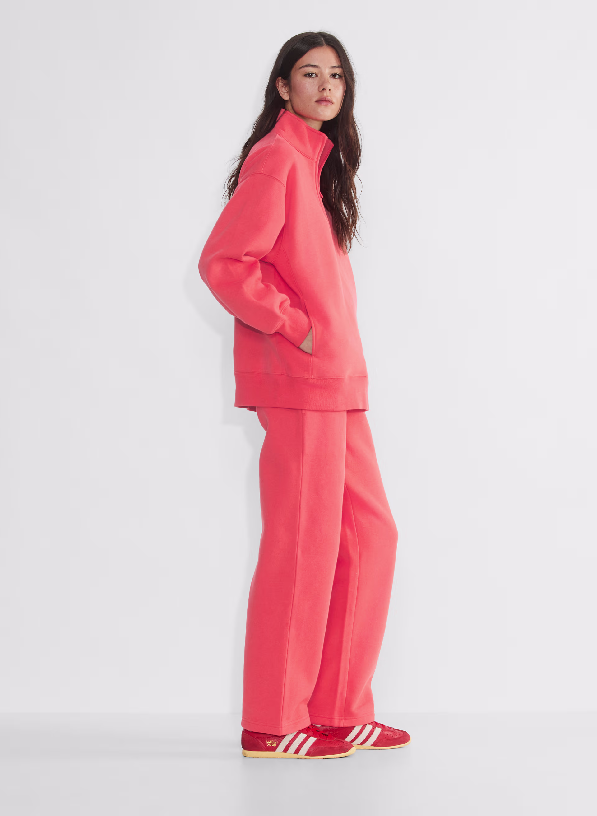 Cozy Sweatfleece Boyfriend 1/2 Zip Sweatshirt