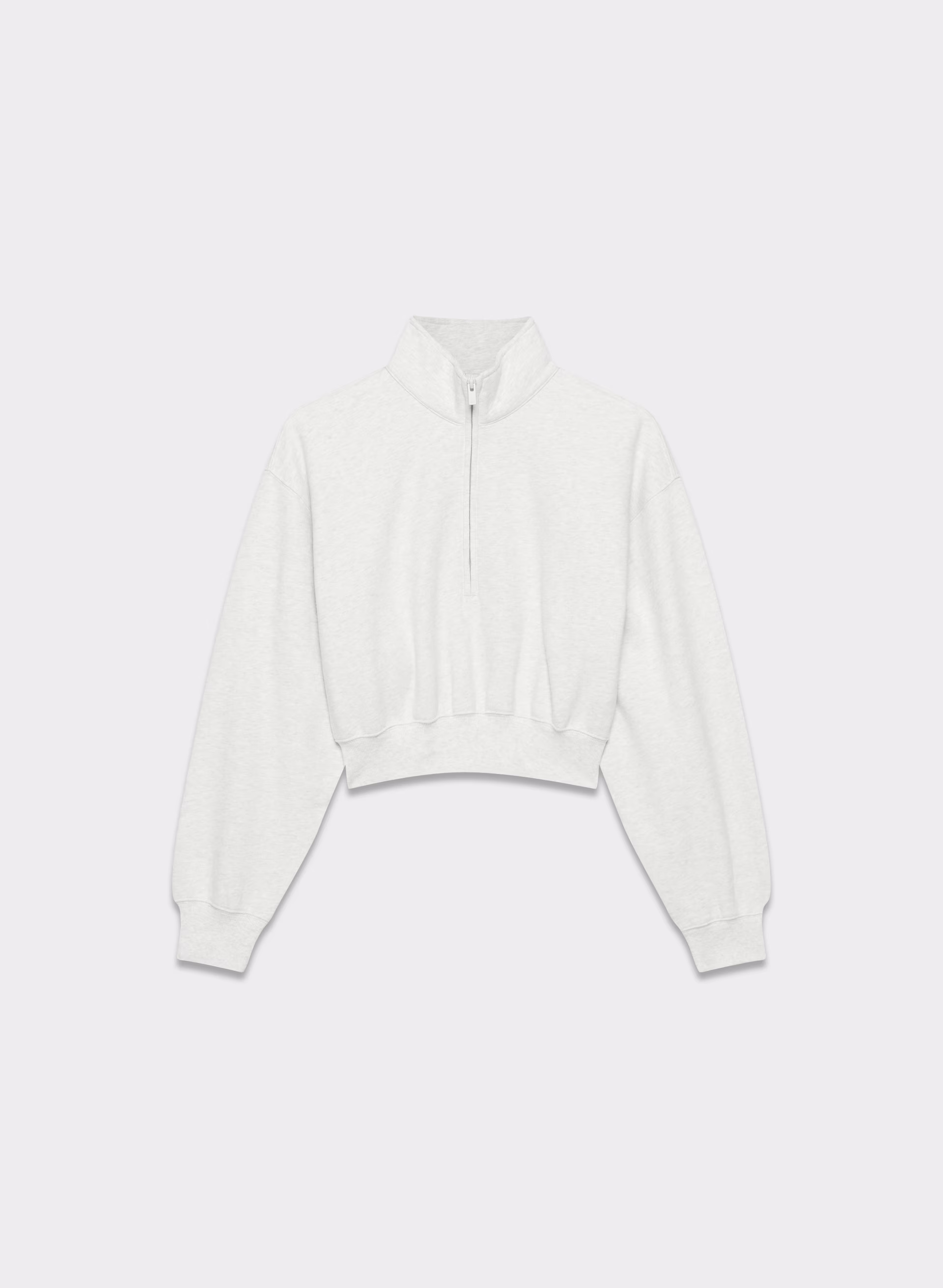 Cozy Sweatfleece Boyfriend Crop 1/2 Zip