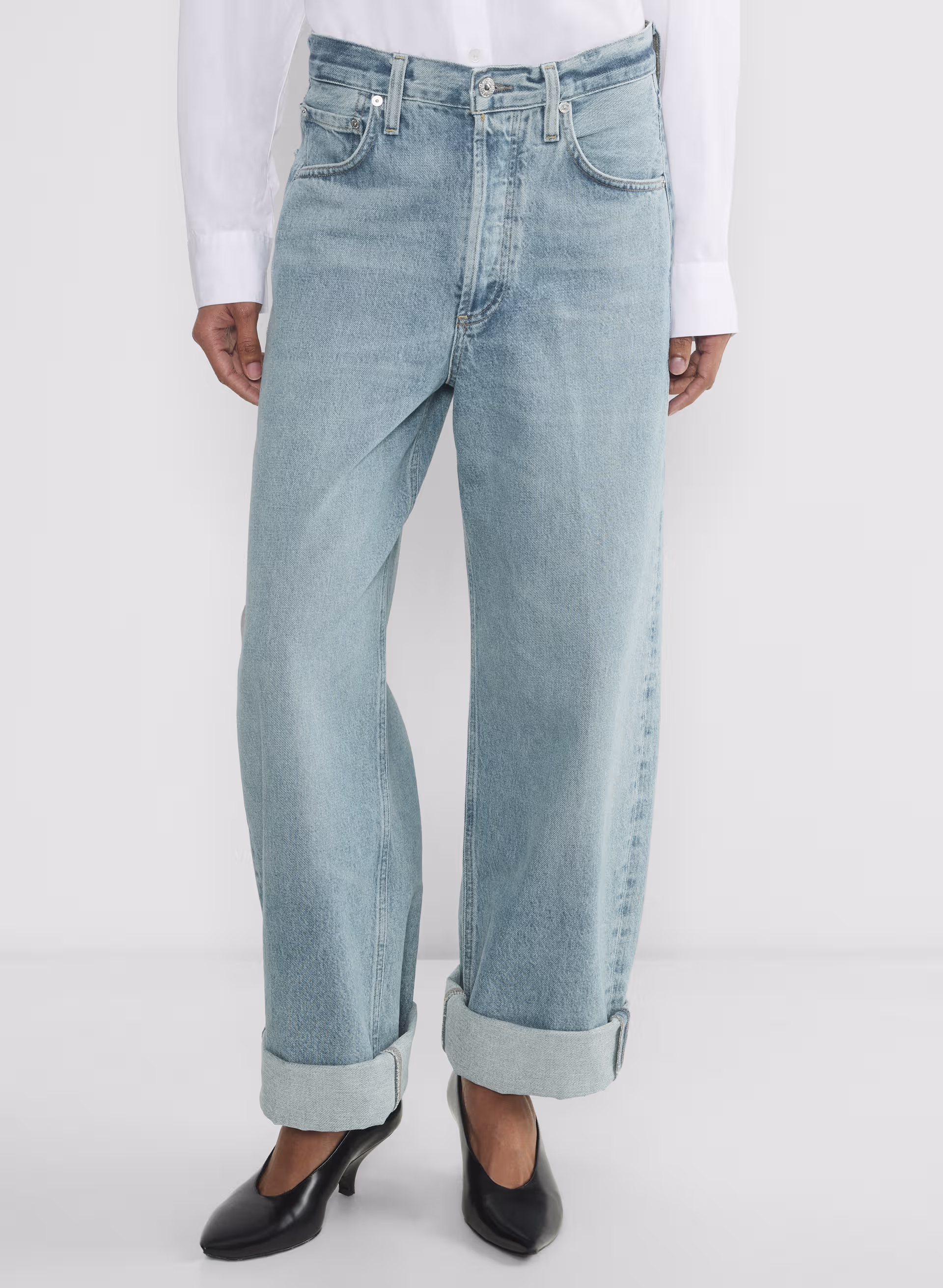 Ayla Baggy Cuffed Jean