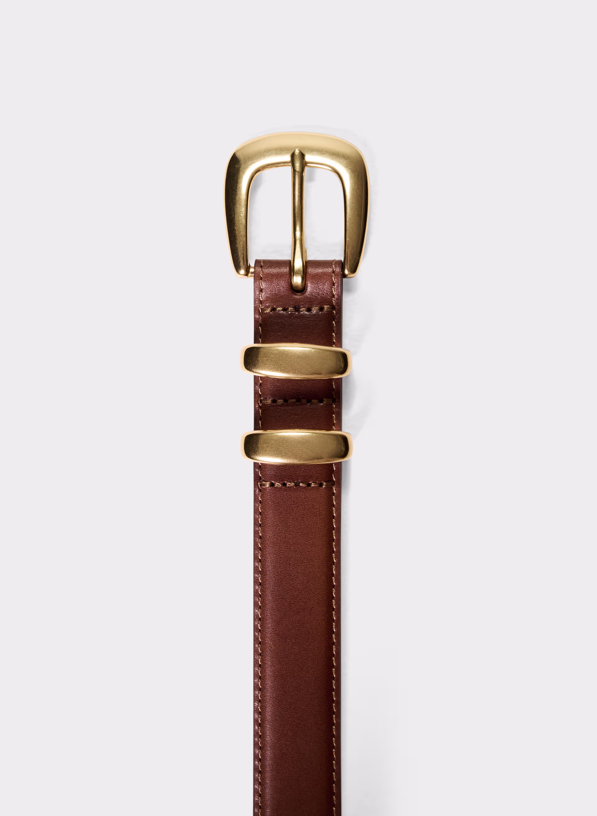 Legendary Solid Brass Leather Belt