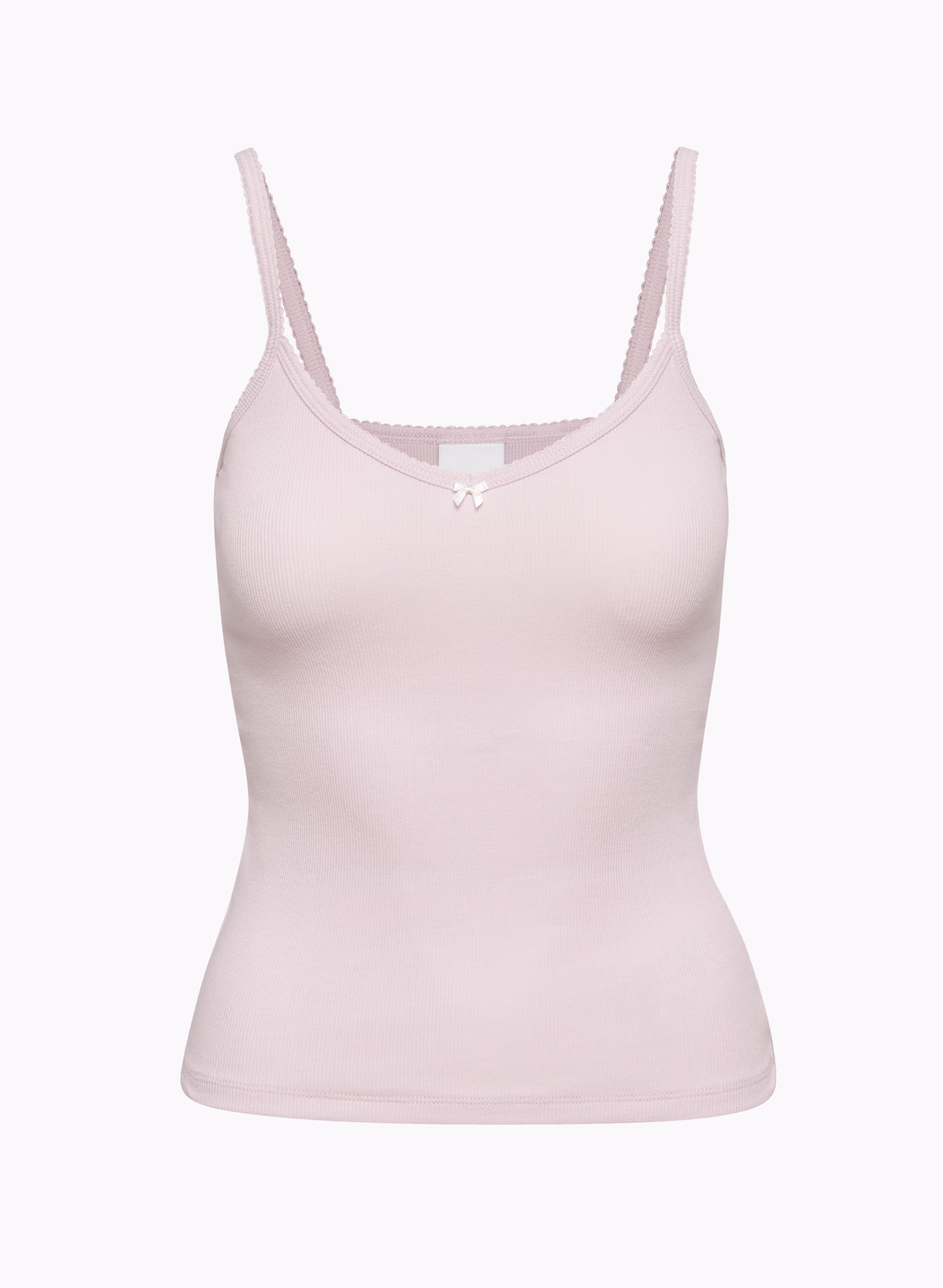 HomeStretch™ Rib Lace V-Neck Cami Tank