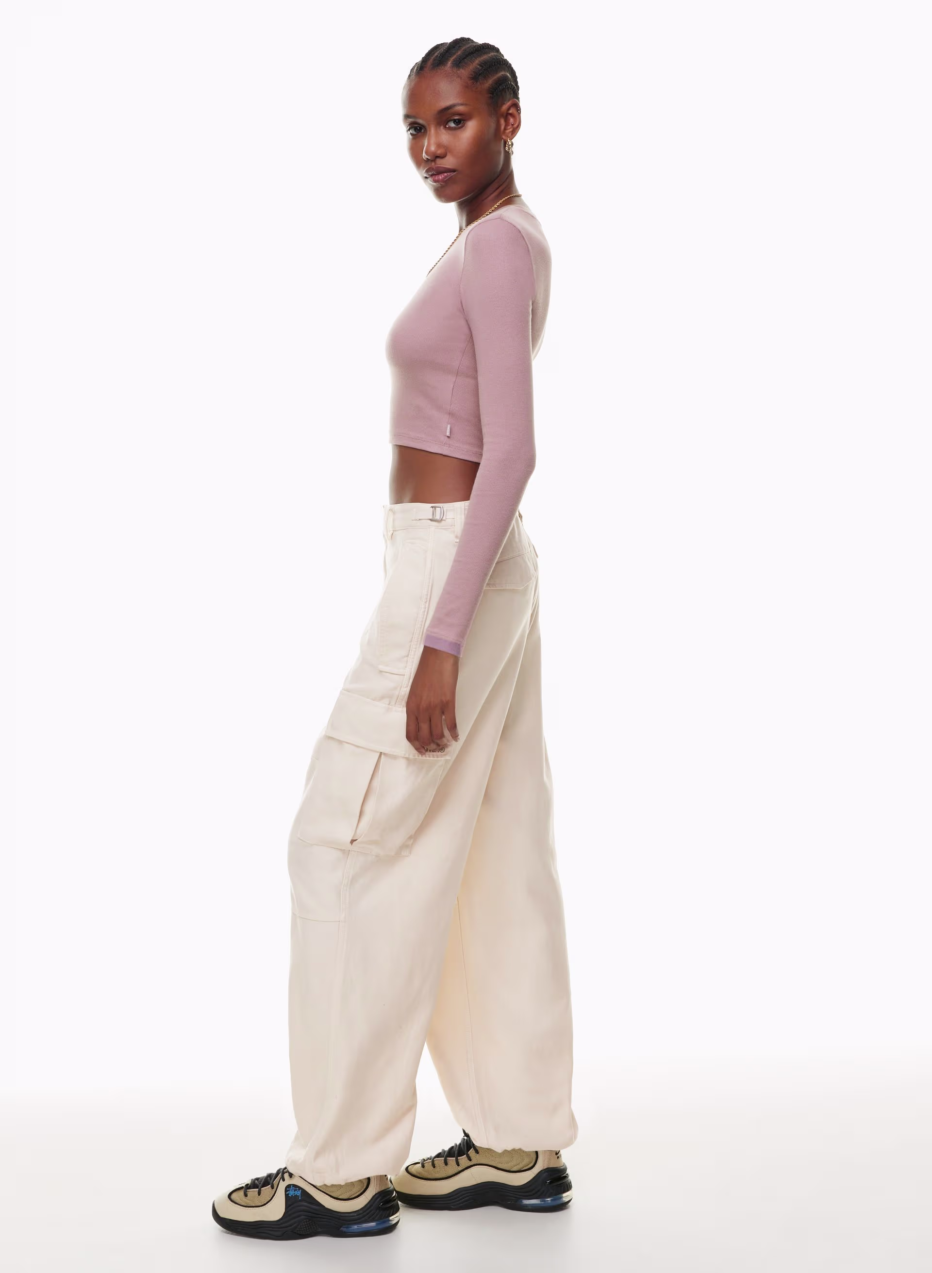 HomeStretch™ Rib Crew Waist Longsleeve