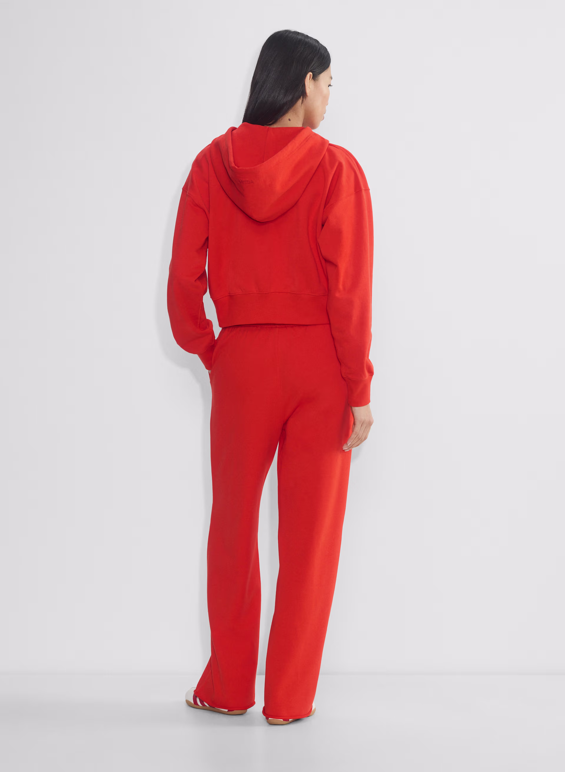 Terry Sweatfleece Boyfriend Boxy Zip Hoodie