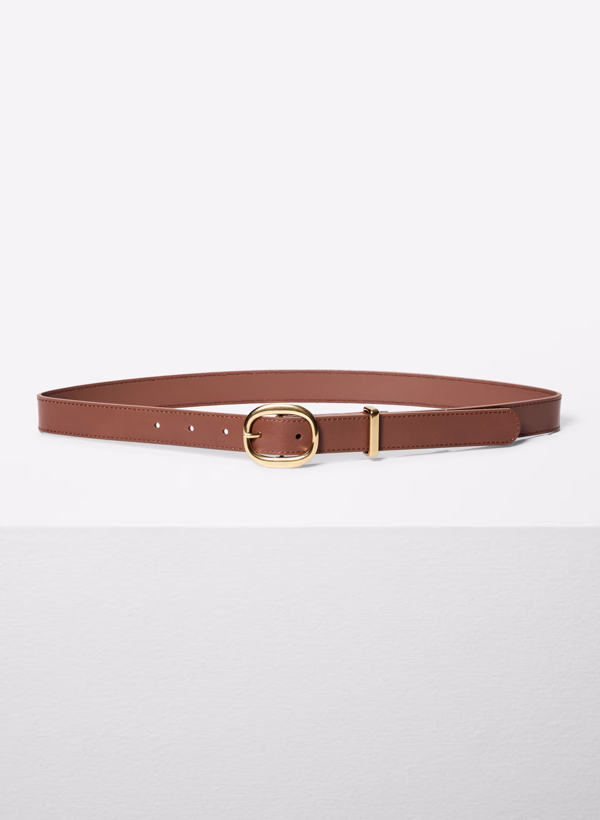 Lifetime Solid Brass Leather Belt