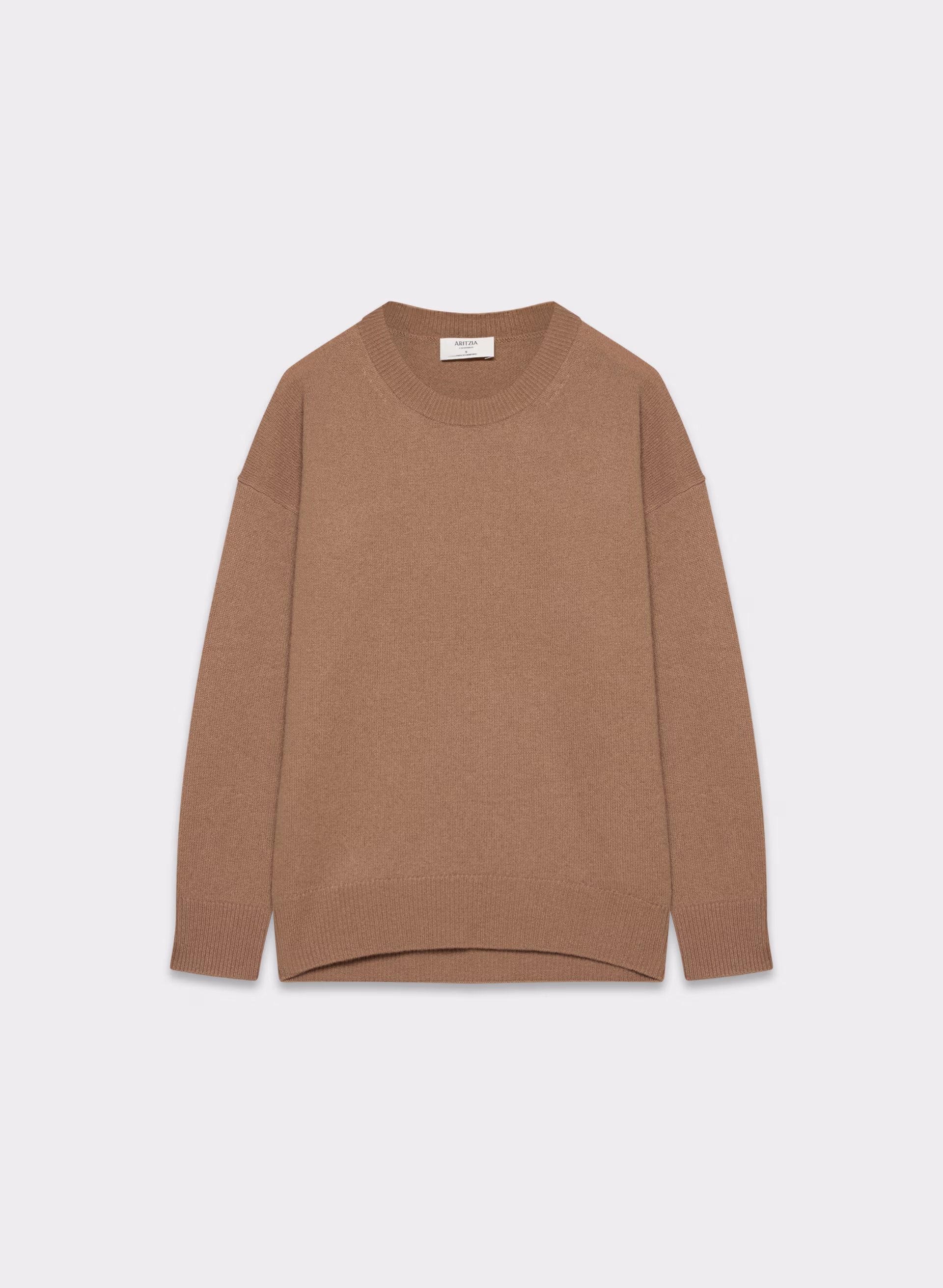 Feather Cashmere Relaxed Crew Sweater