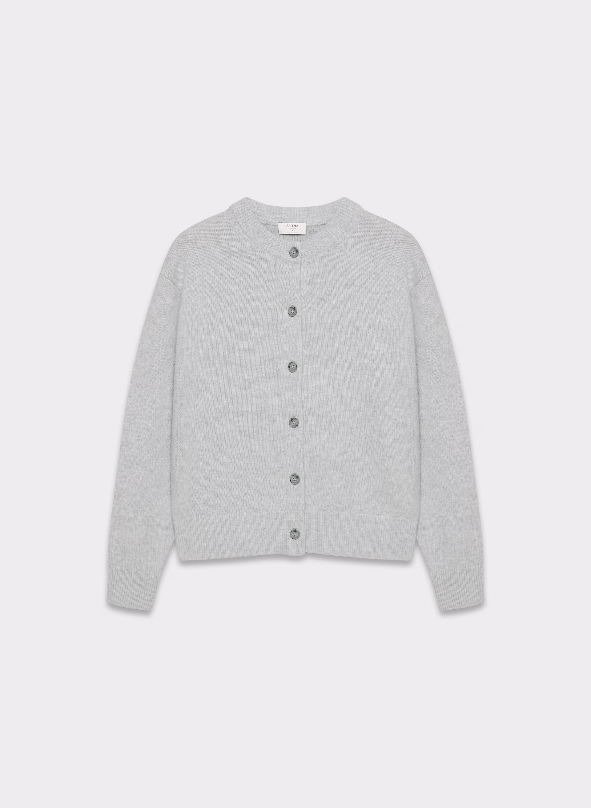 Essential Cashmere Relaxed Crew Cardigan