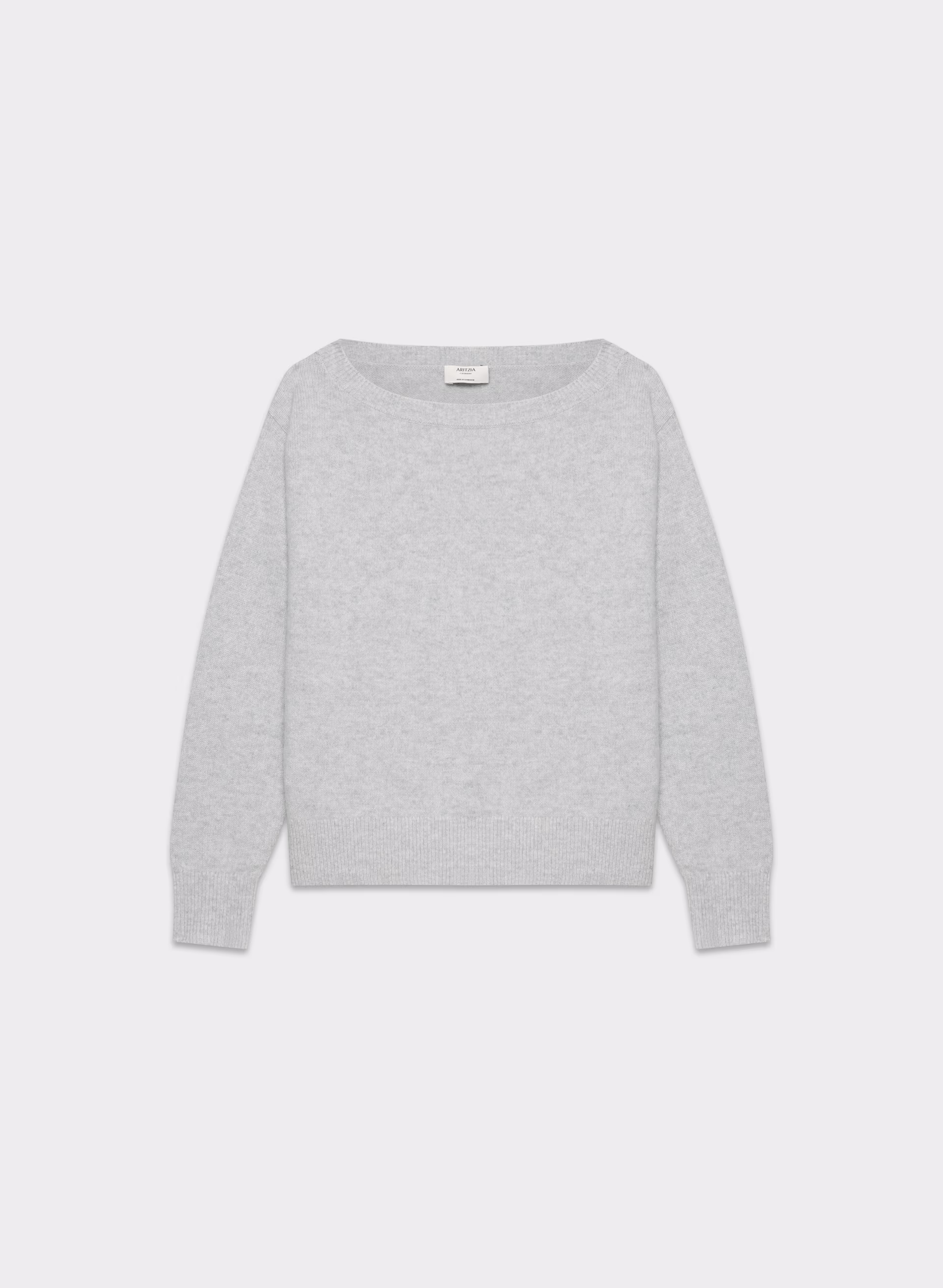 Essential Cashmere Relaxed Boatneck Sweater