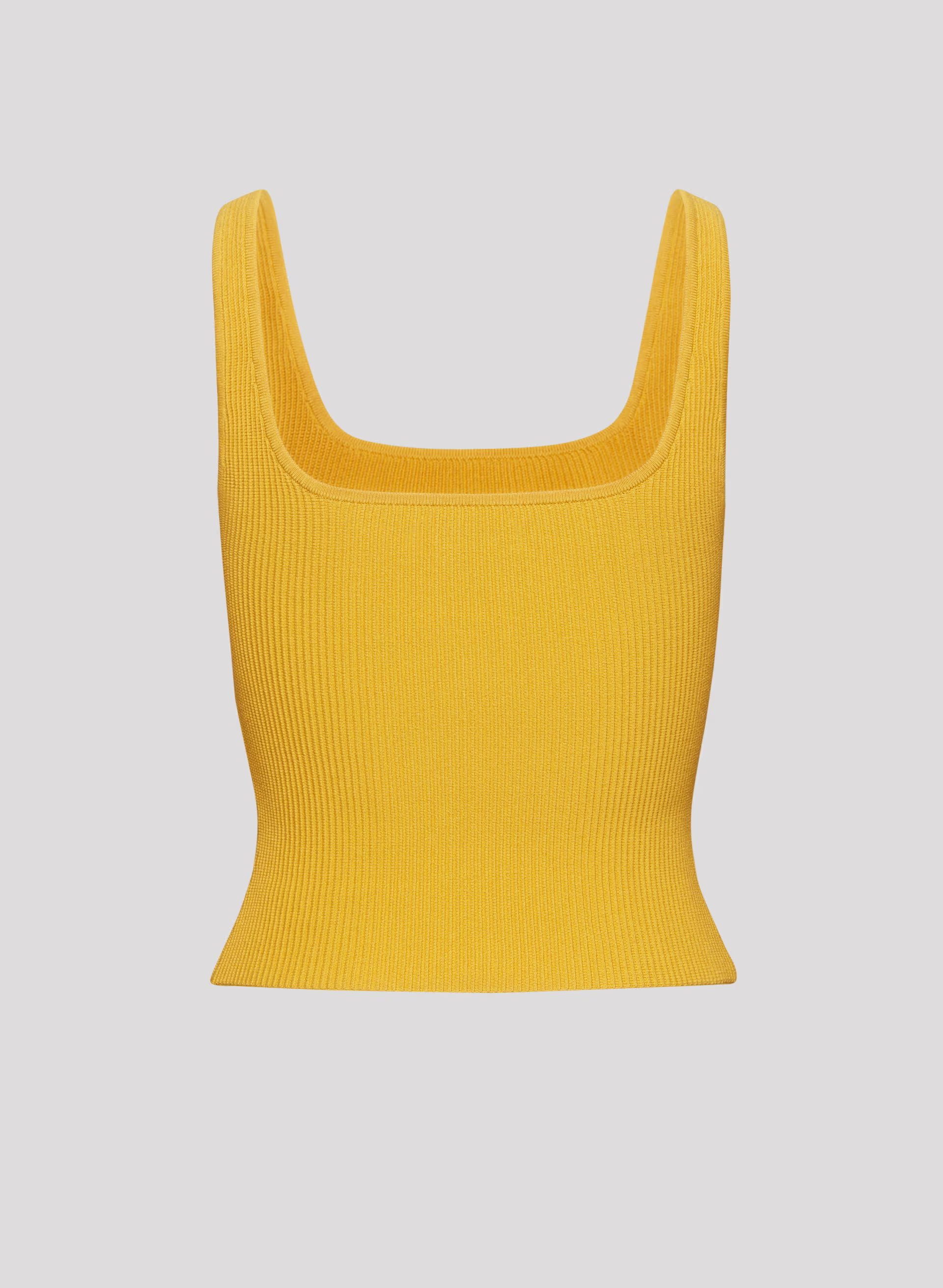 Sculpt Knit Squareneck Tank
