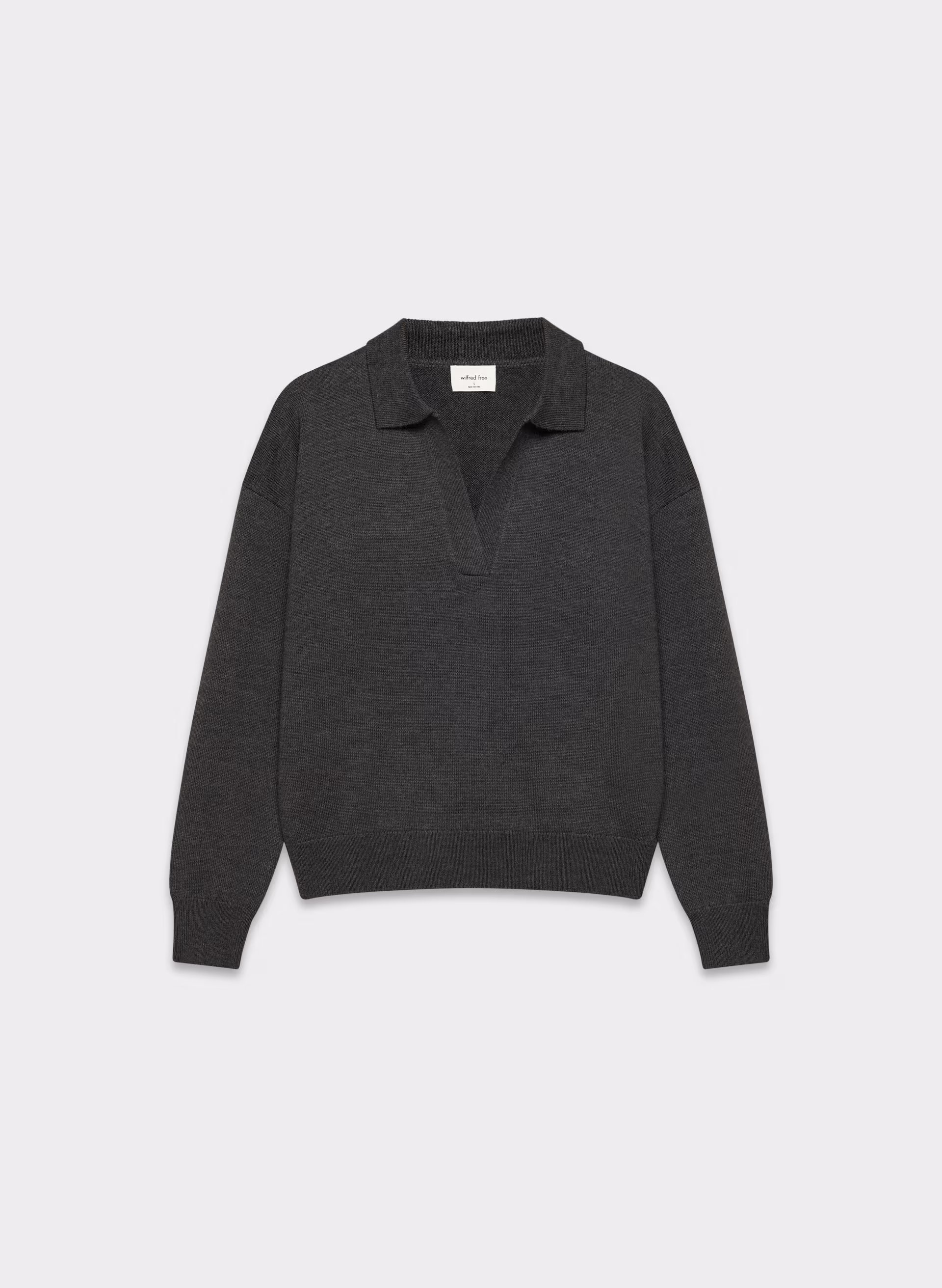 Clara Merino Wool Polo Sweater