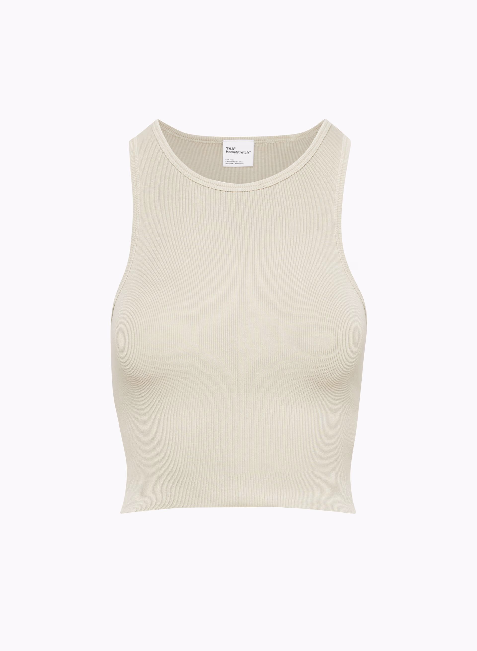 HomeStretch™ Rib Crew Waist Tank