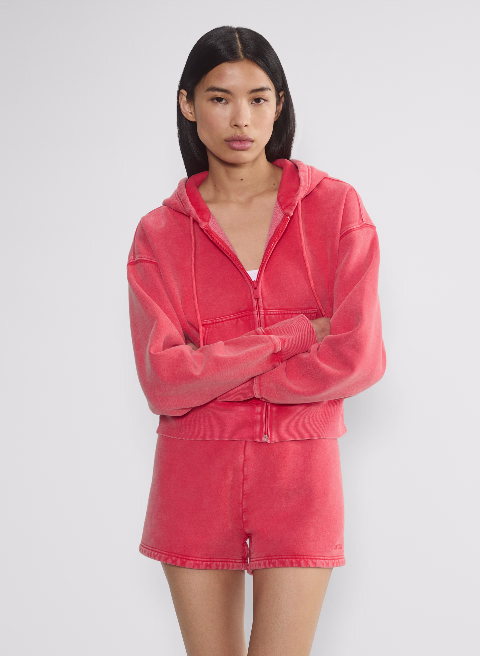 Cozy Sweatfleece Boyfriend Boxy Zip Hoodie