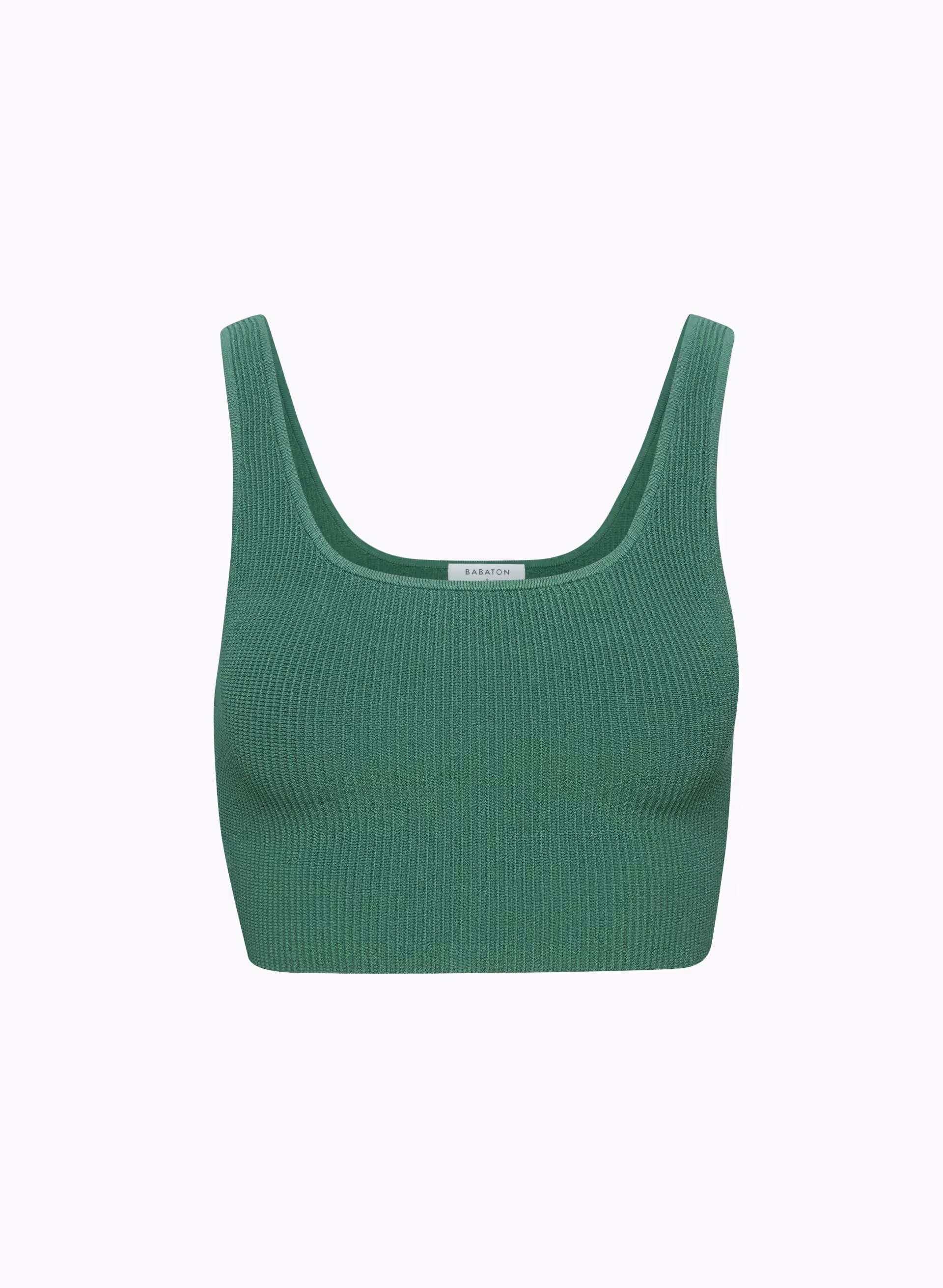 Sculpt Knit Squareneck Cropped Tank