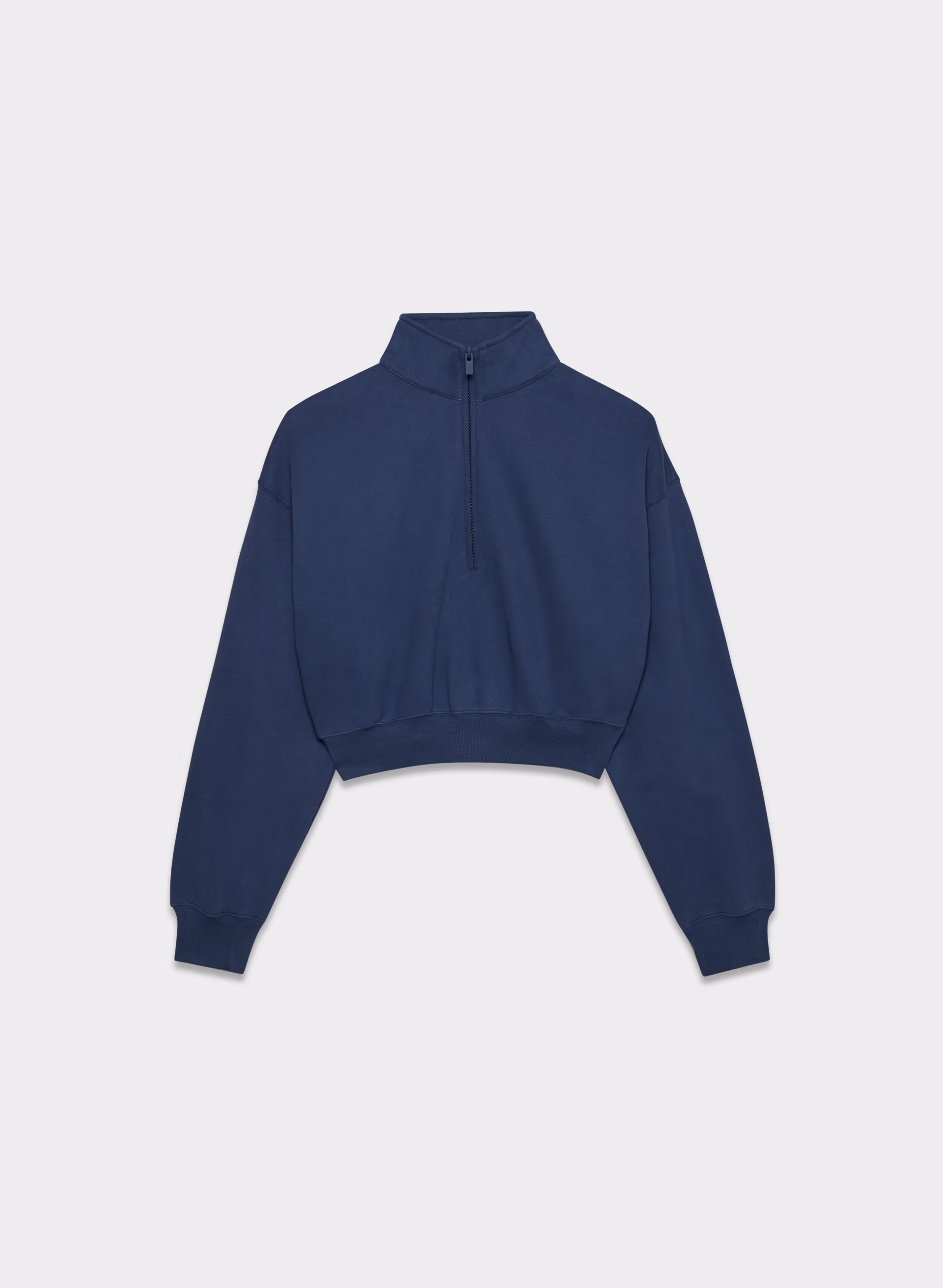 Cozy Sweatfleece Boyfriend Crop 1/2 Zip