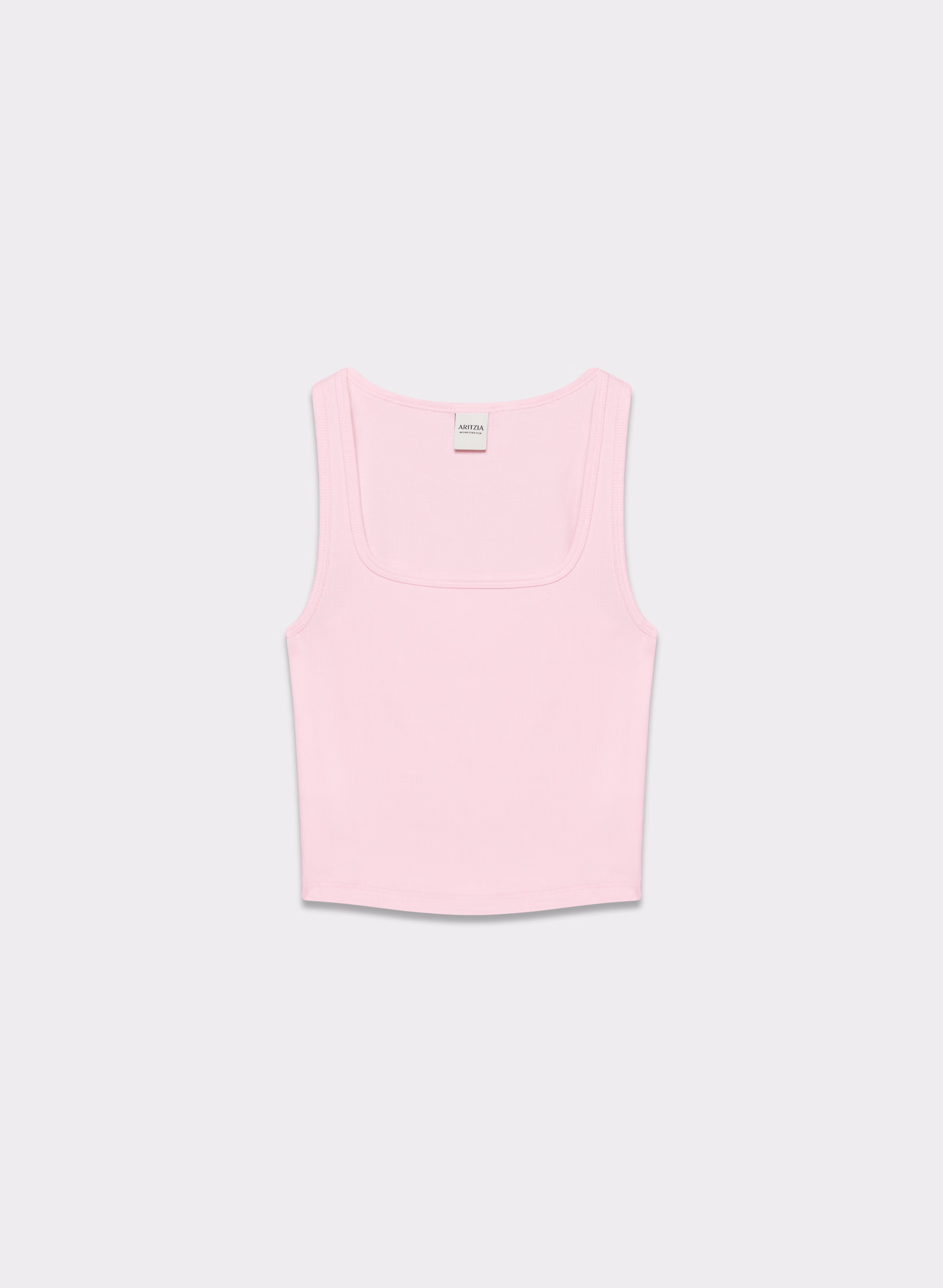 HomeStretch™ Rib Squareneck Waist Tank