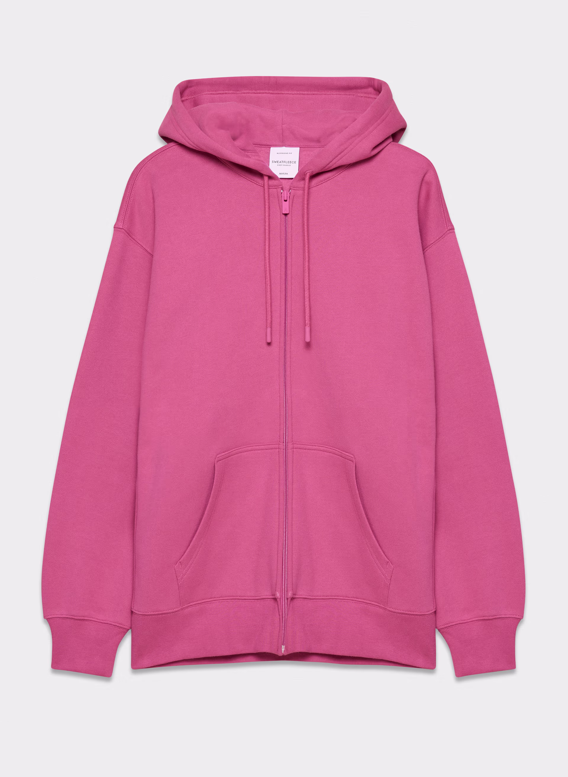 Cozy Sweatfleece Boyfriend Zip Hoodie