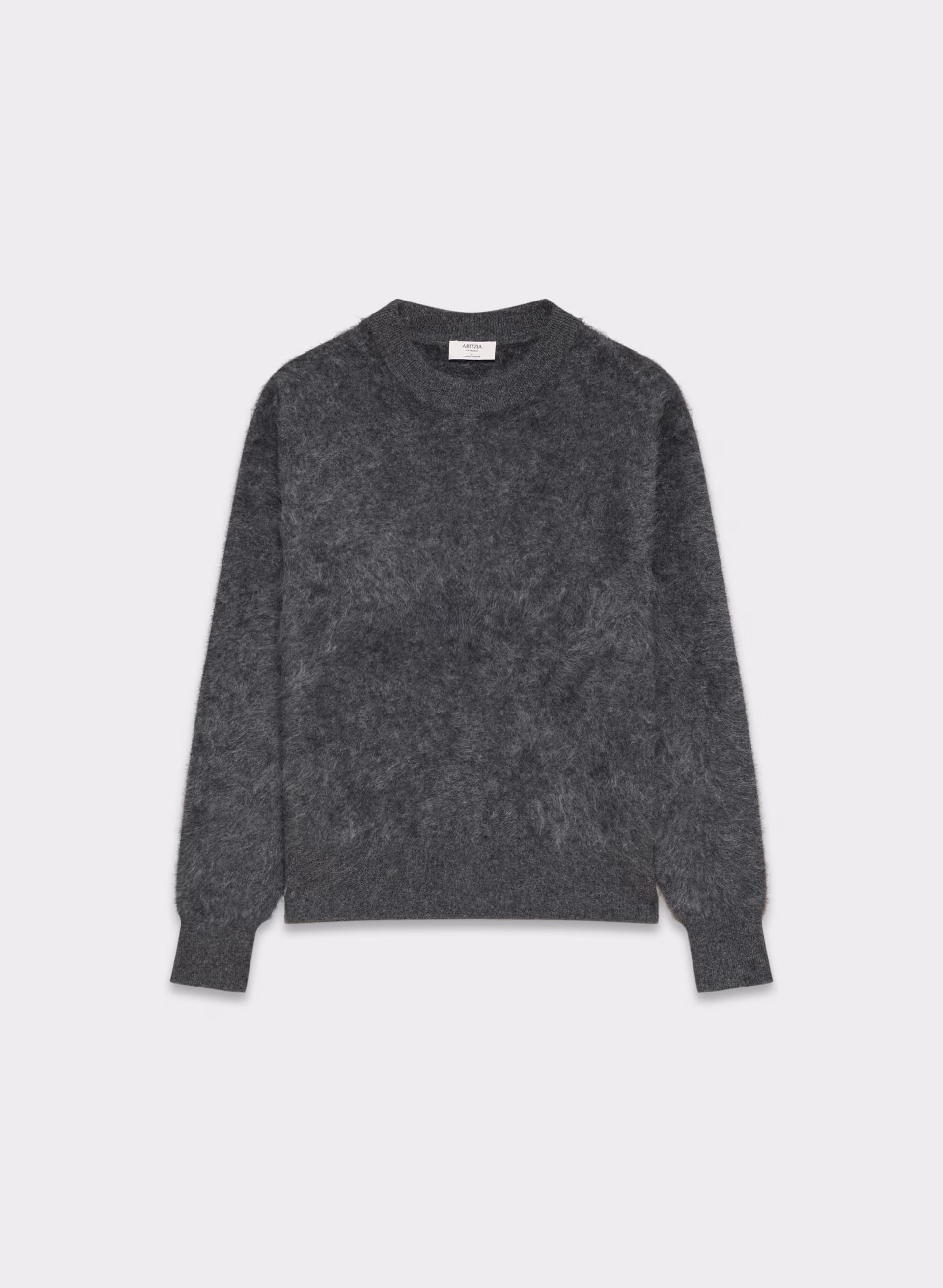 Brushed Cashmere Relaxed Crew Sweater