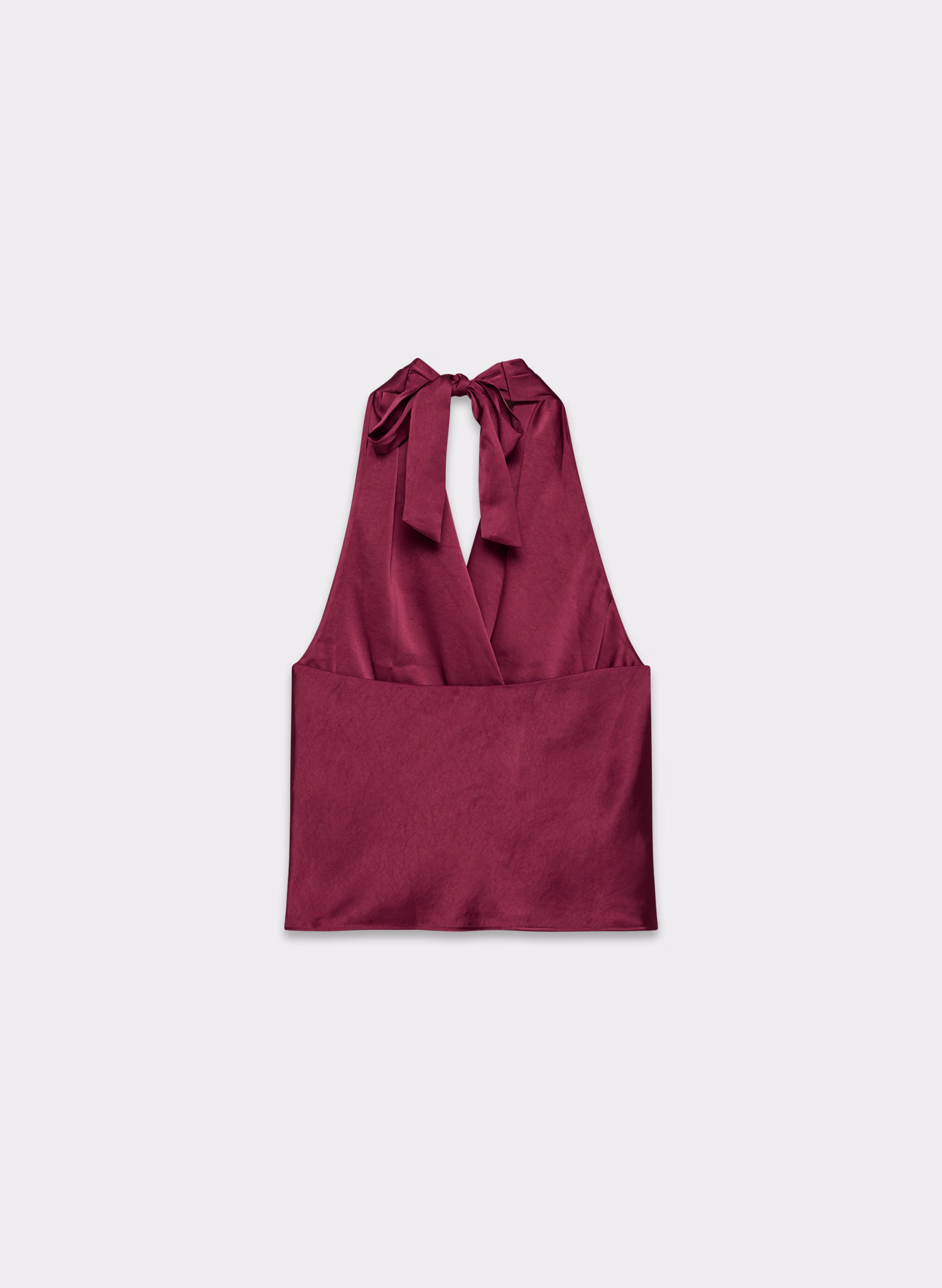 Martini Satin Halter Blouse