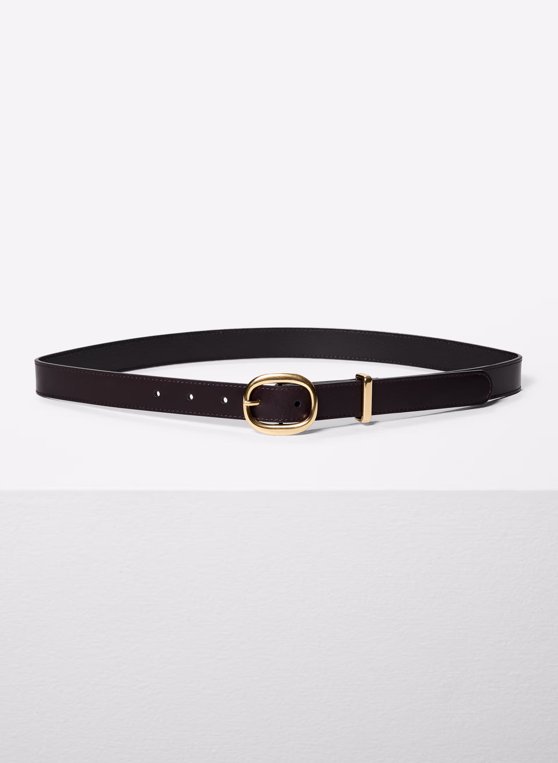 Lifetime Solid Brass Leather Belt