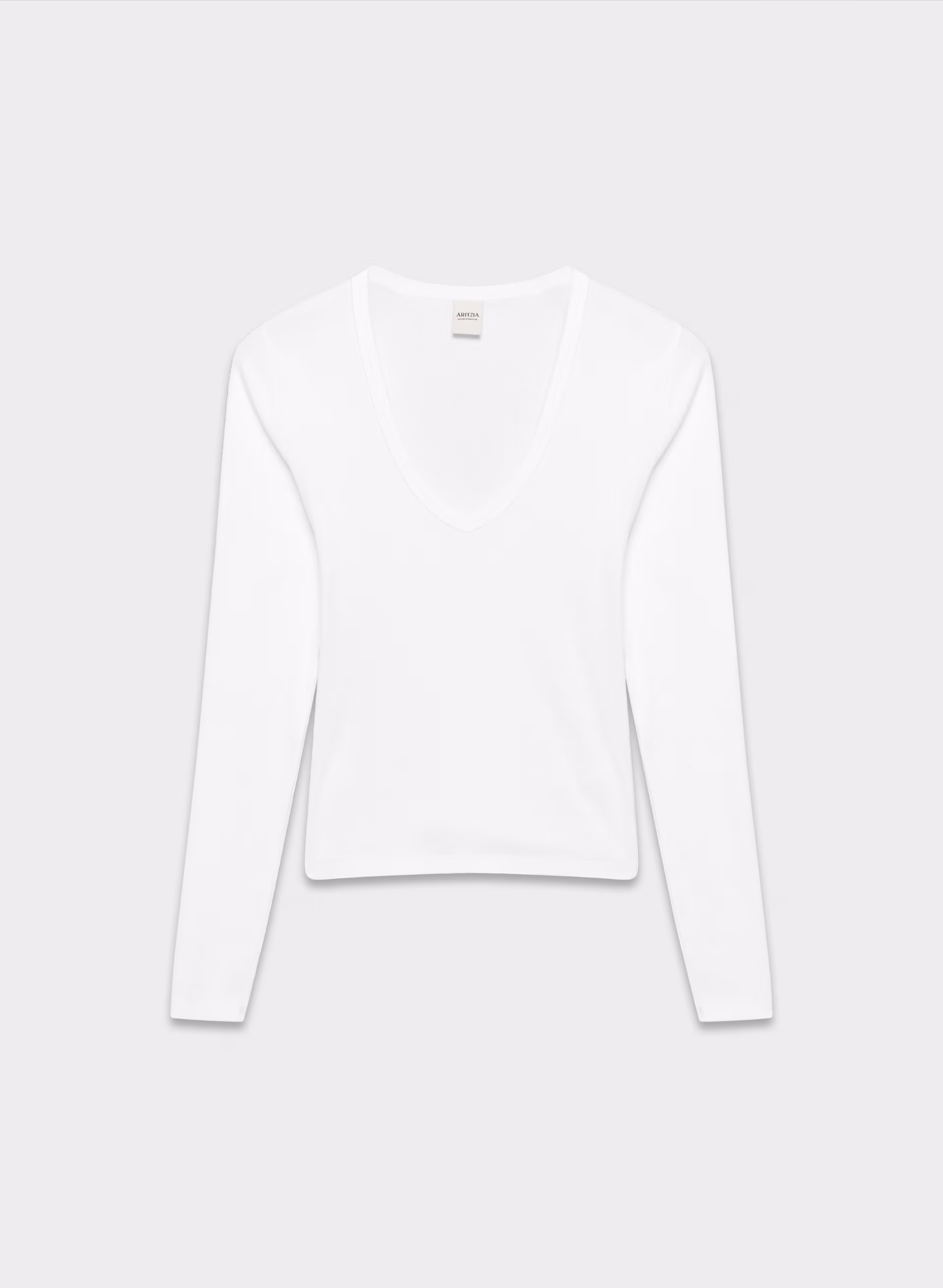 Homestretch™ Rib Deep V-neck Longsleeve