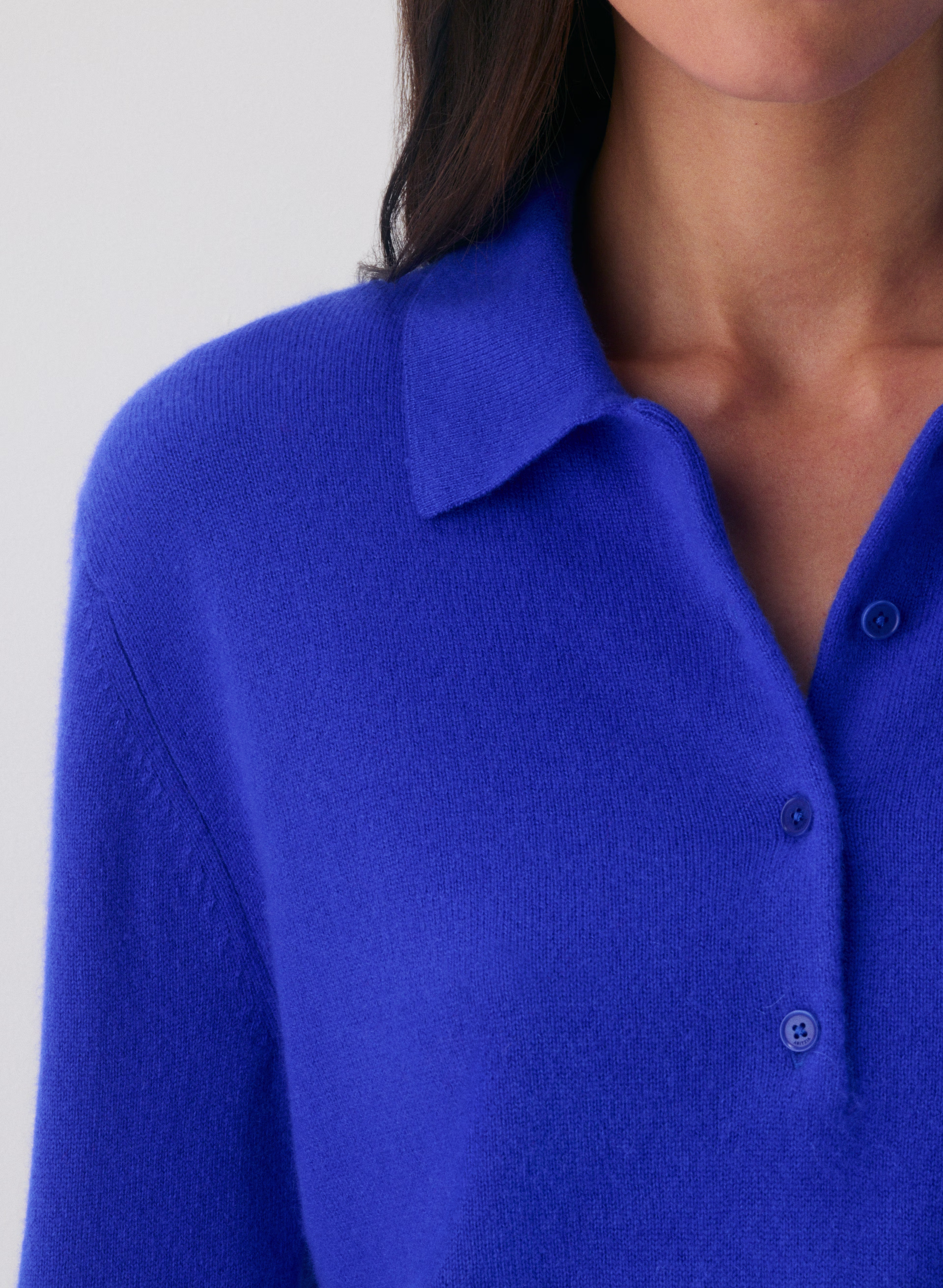 Bare Cashmere Polo Longsleeve