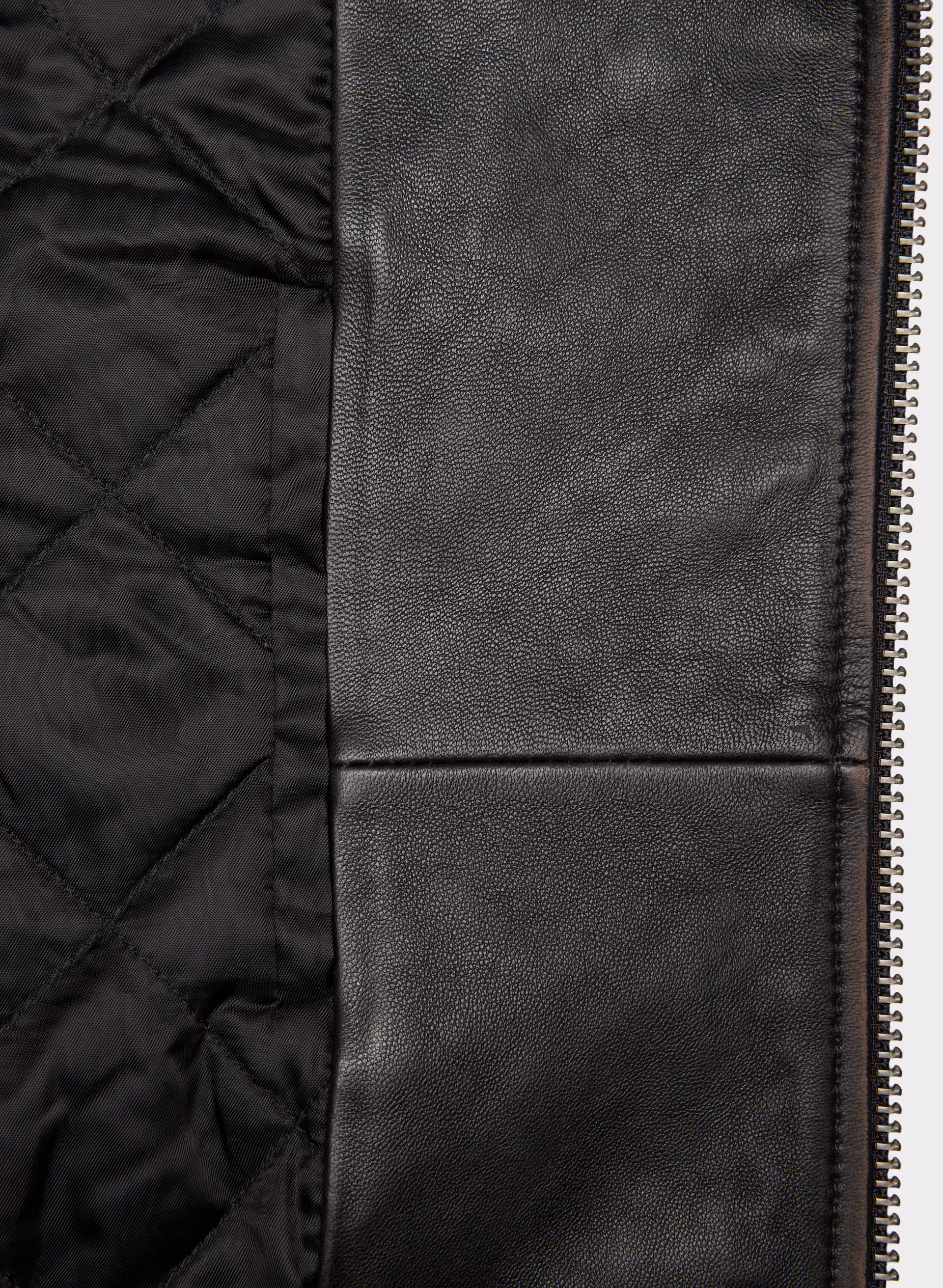 Calle Leather Aviator Jacket