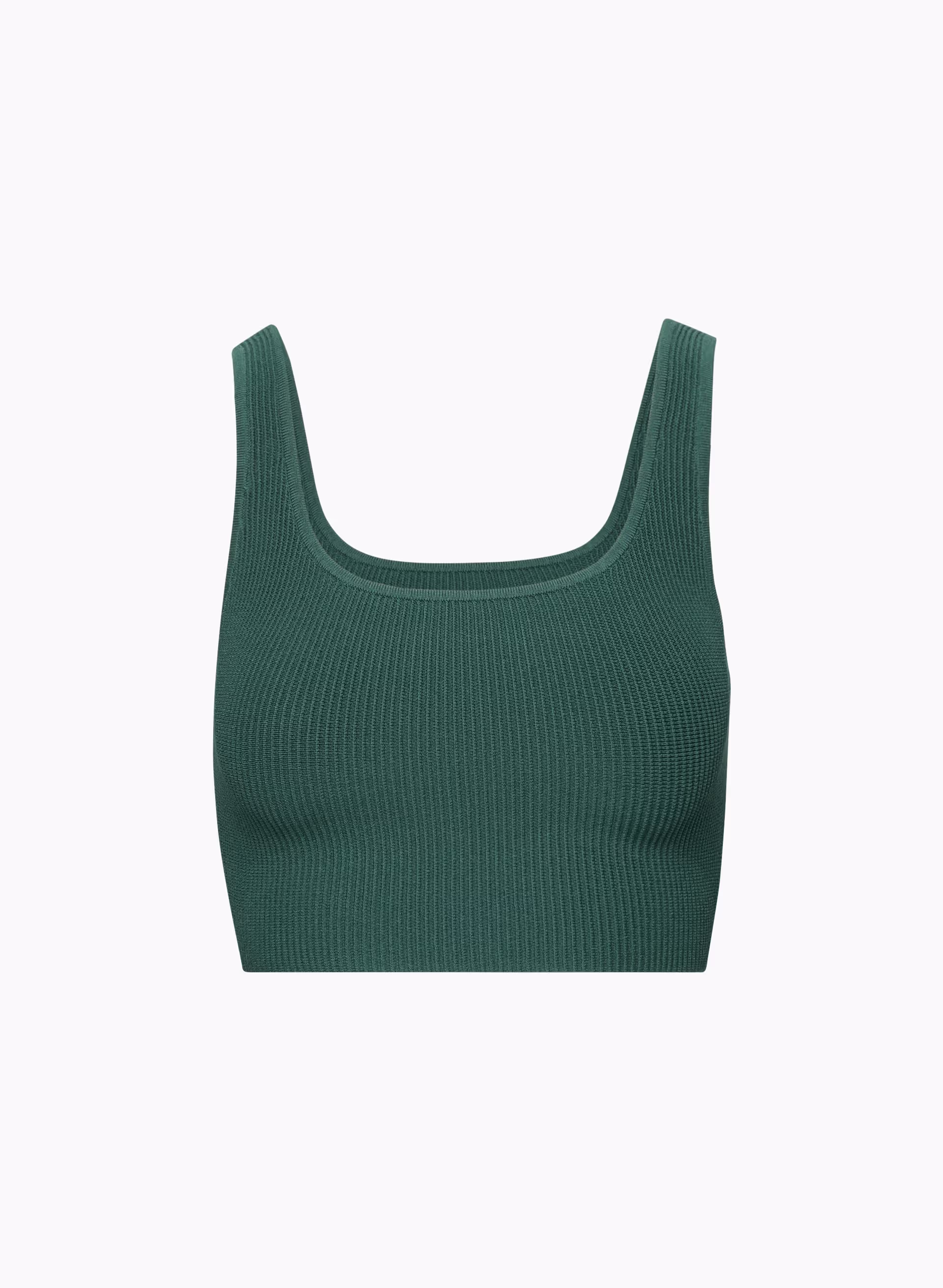 Sculpt Knit Squareneck Cropped Tank