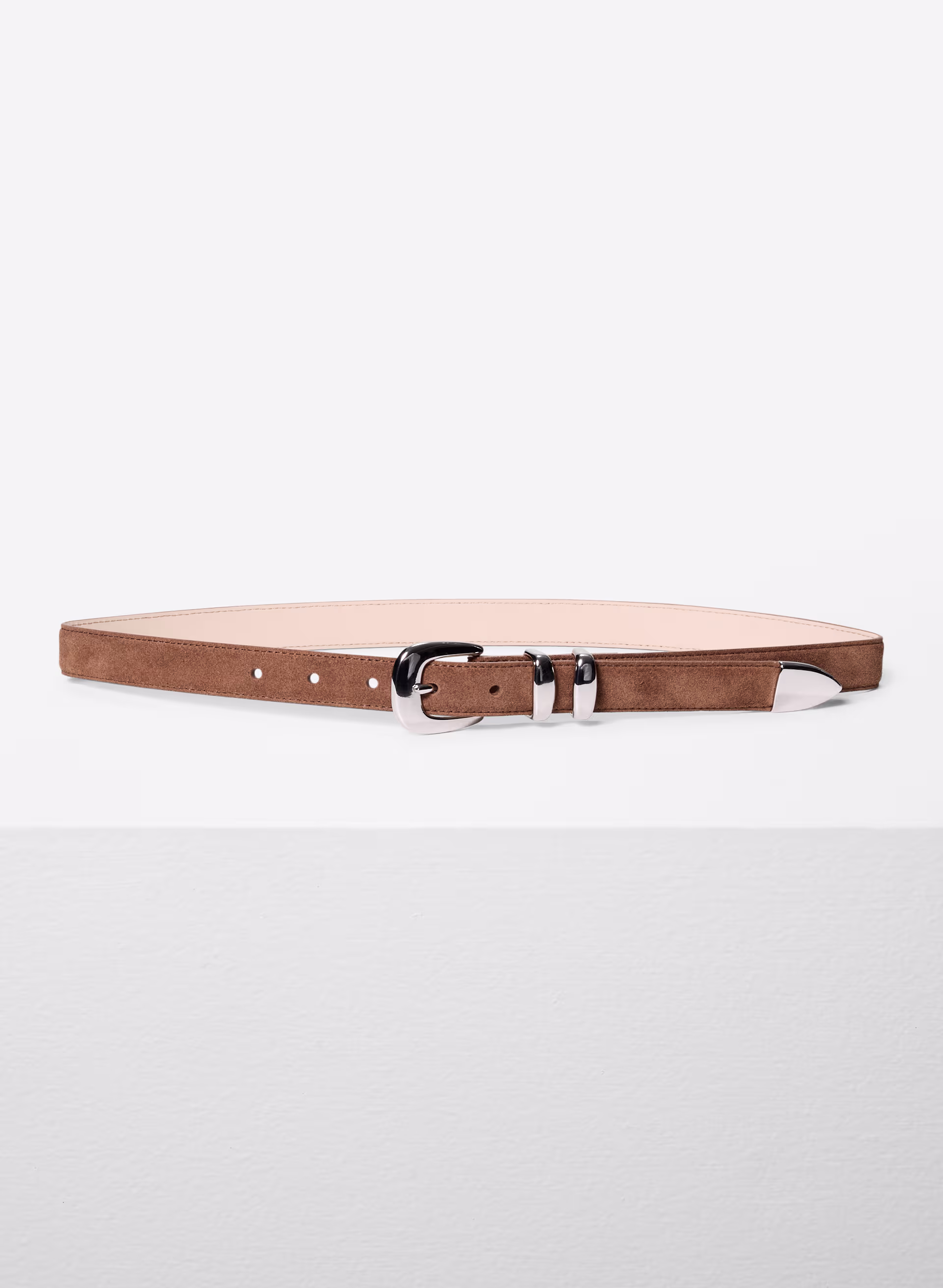 Legendary Solid Brass Suede Belt