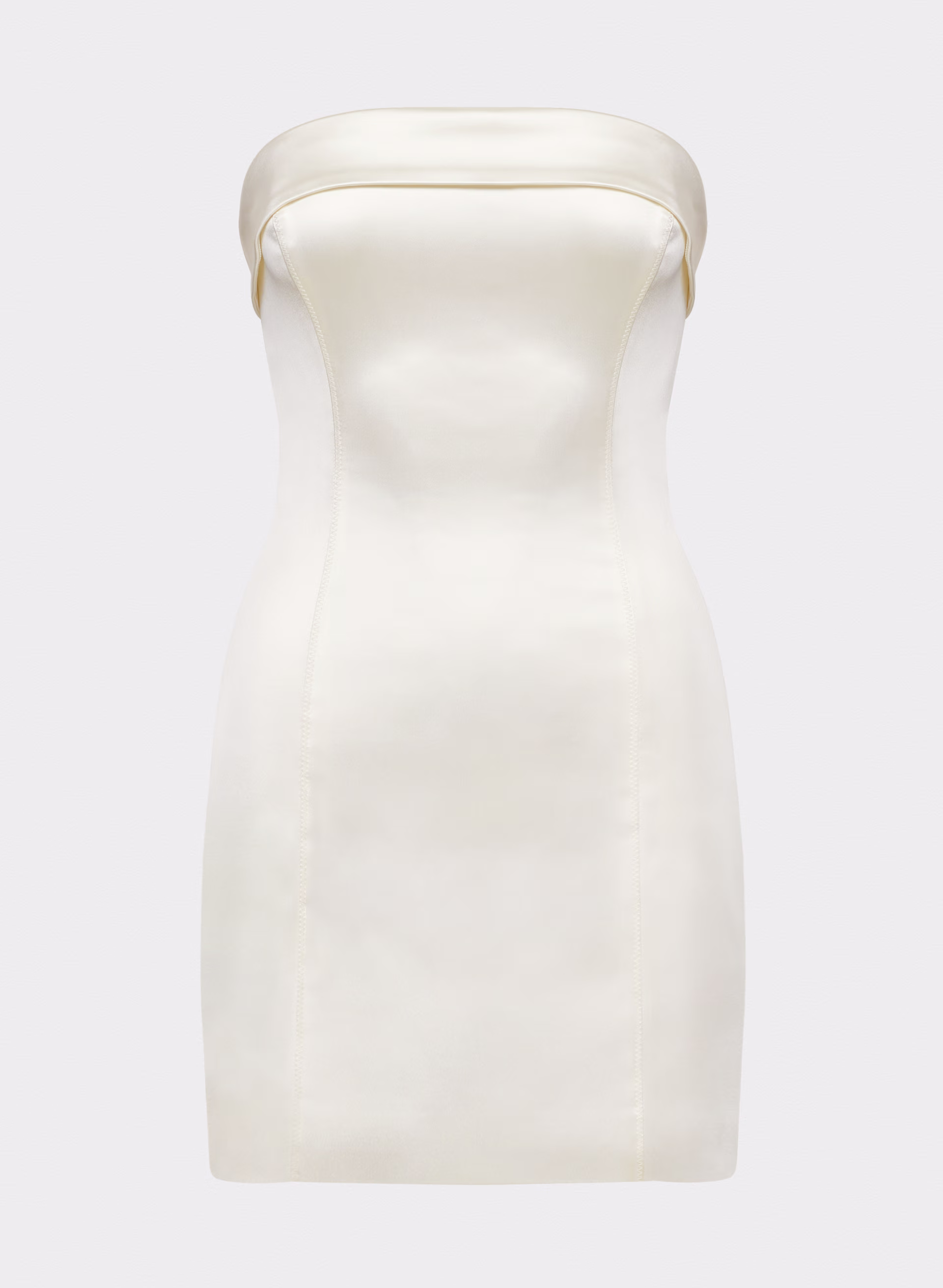 Shimmer Satin Tube Dress