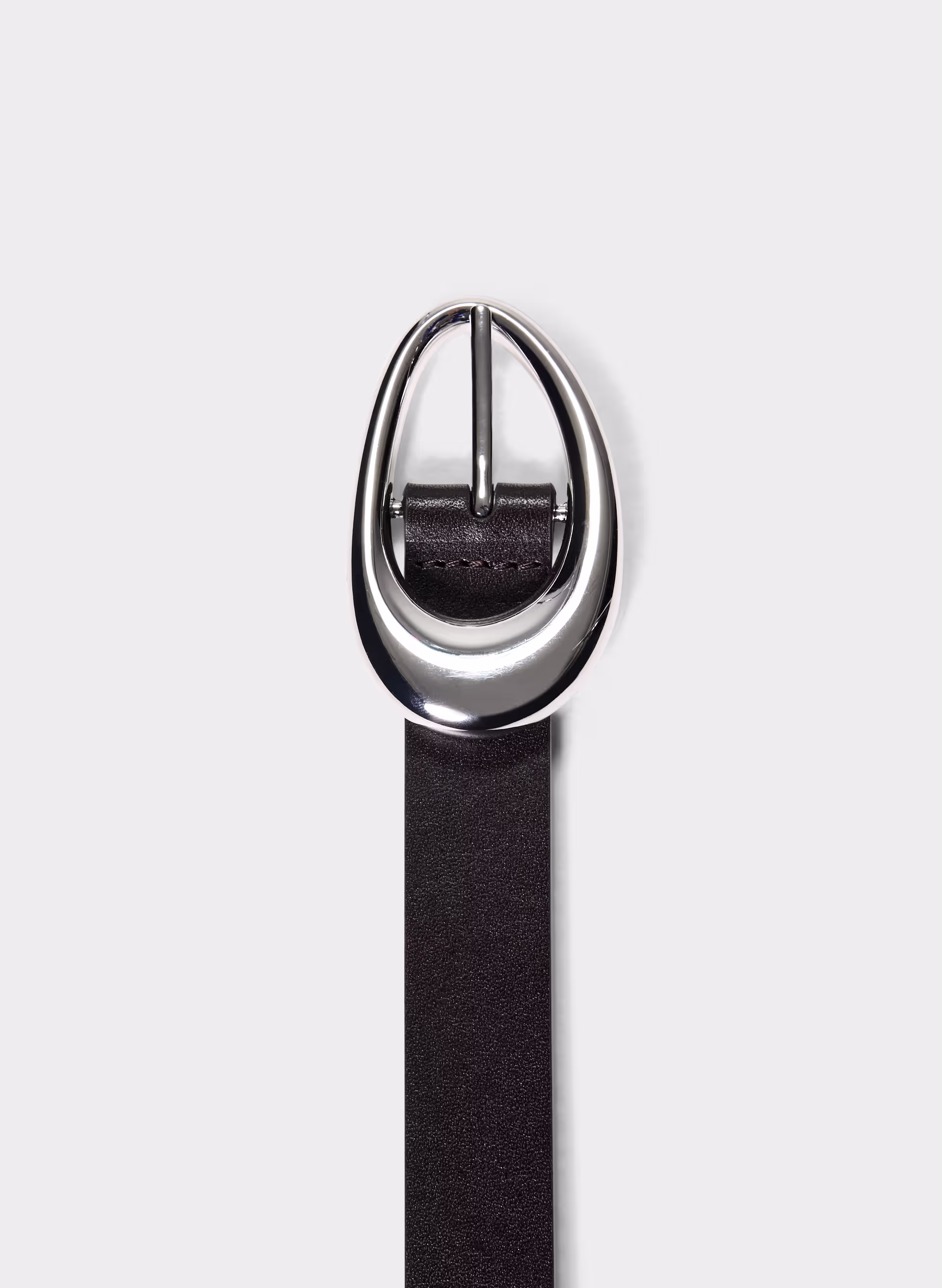 Perennial Solid Brass Leather Belt