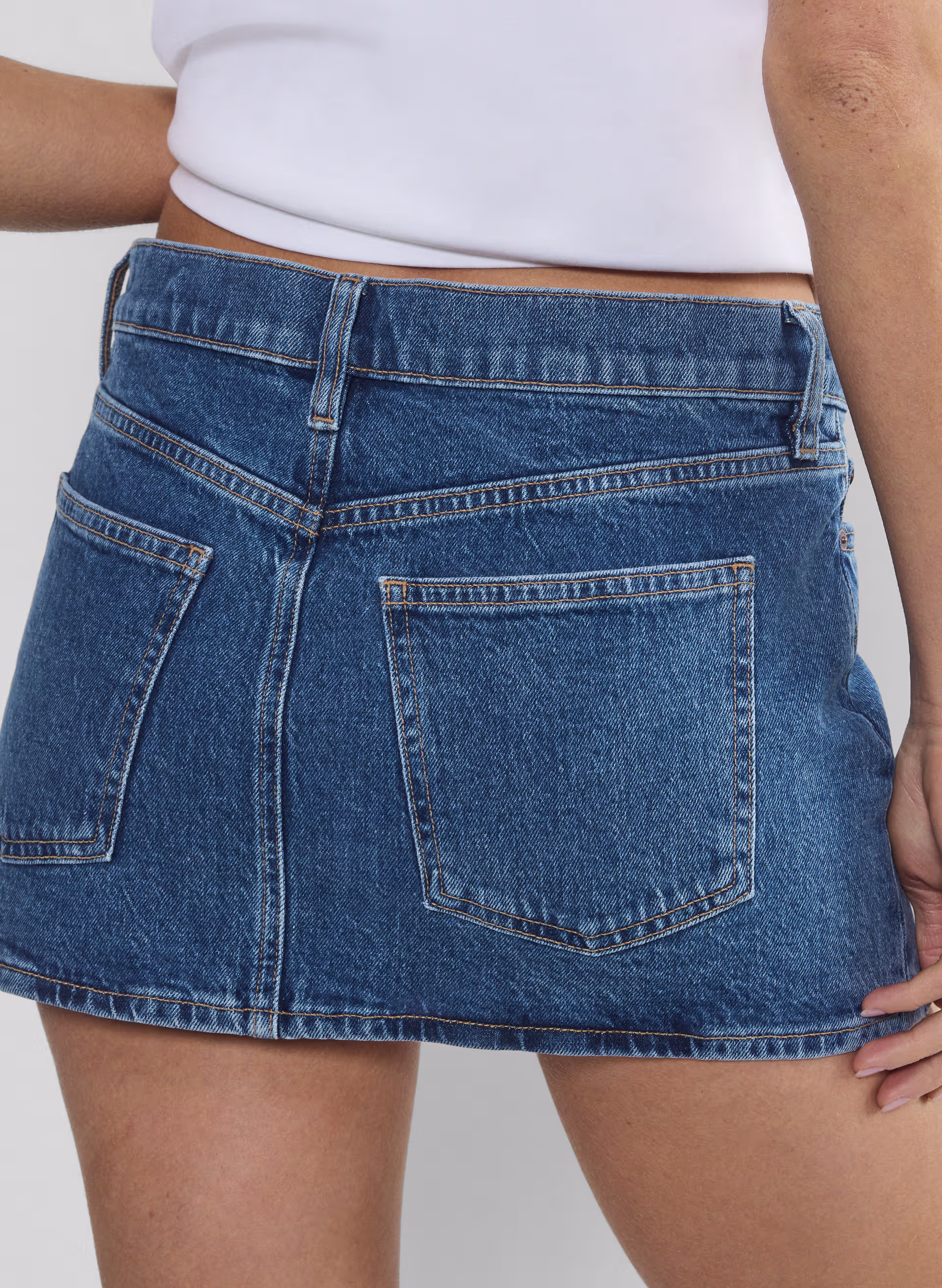 Alba Micro Denim Skirt