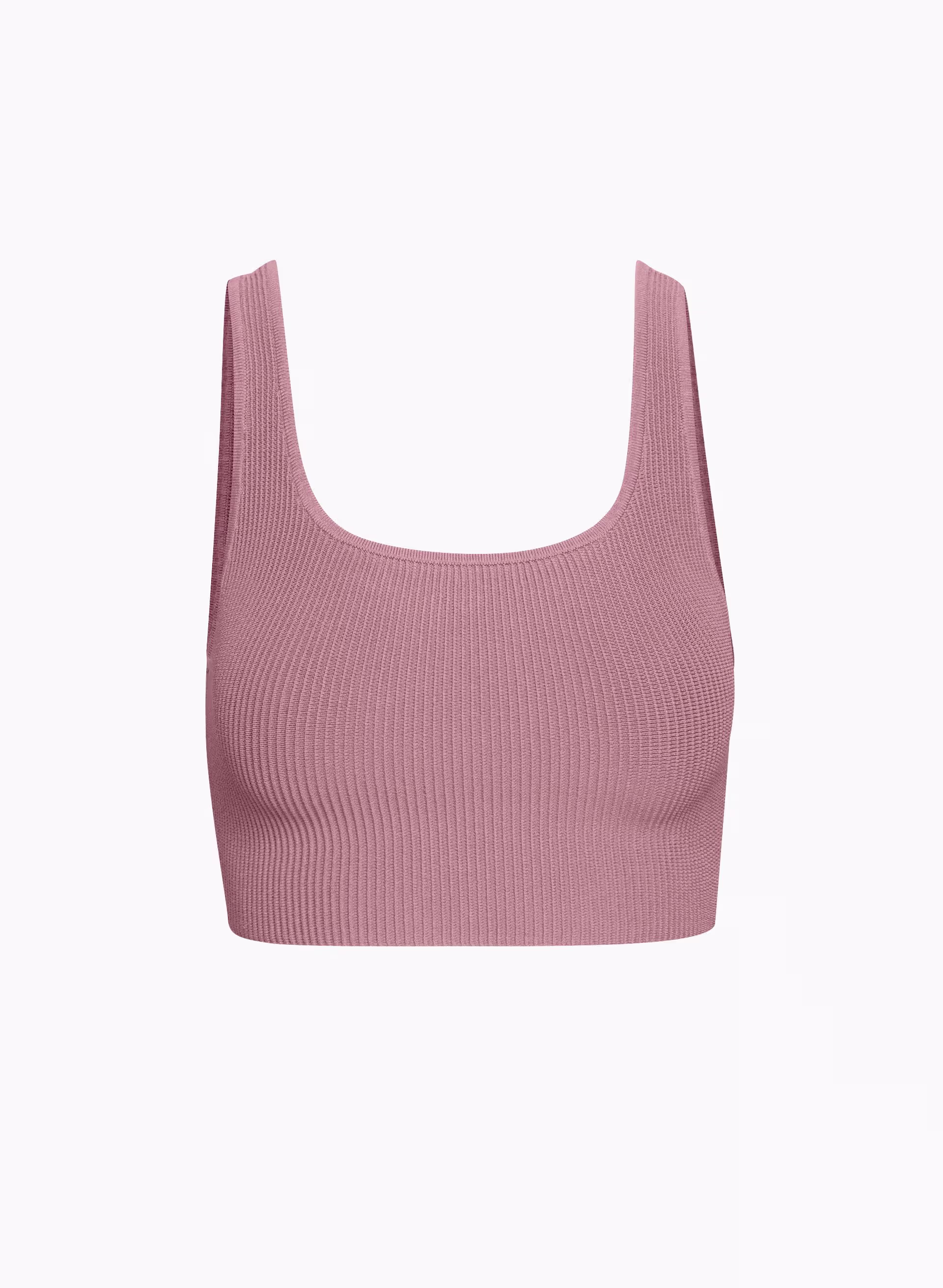 Sculpt Knit Squareneck Cropped Tank