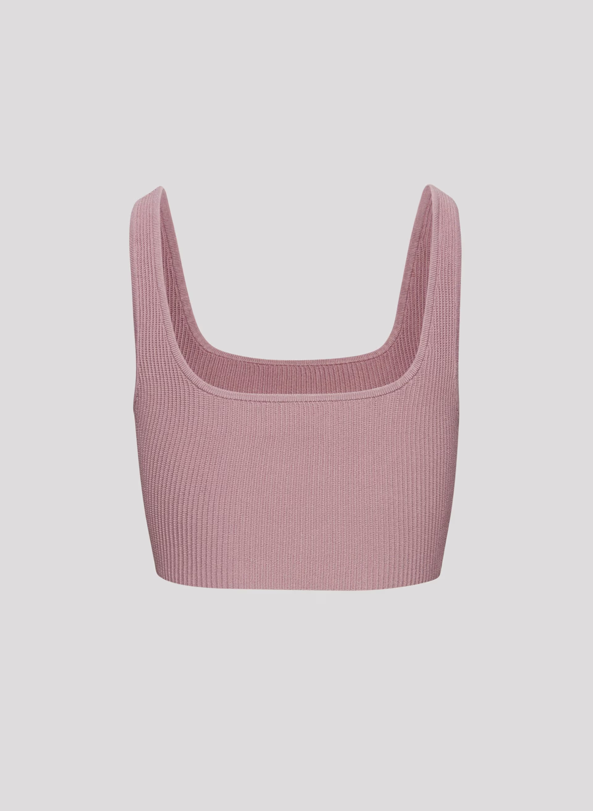 Sculpt Knit Squareneck Cropped Tank
