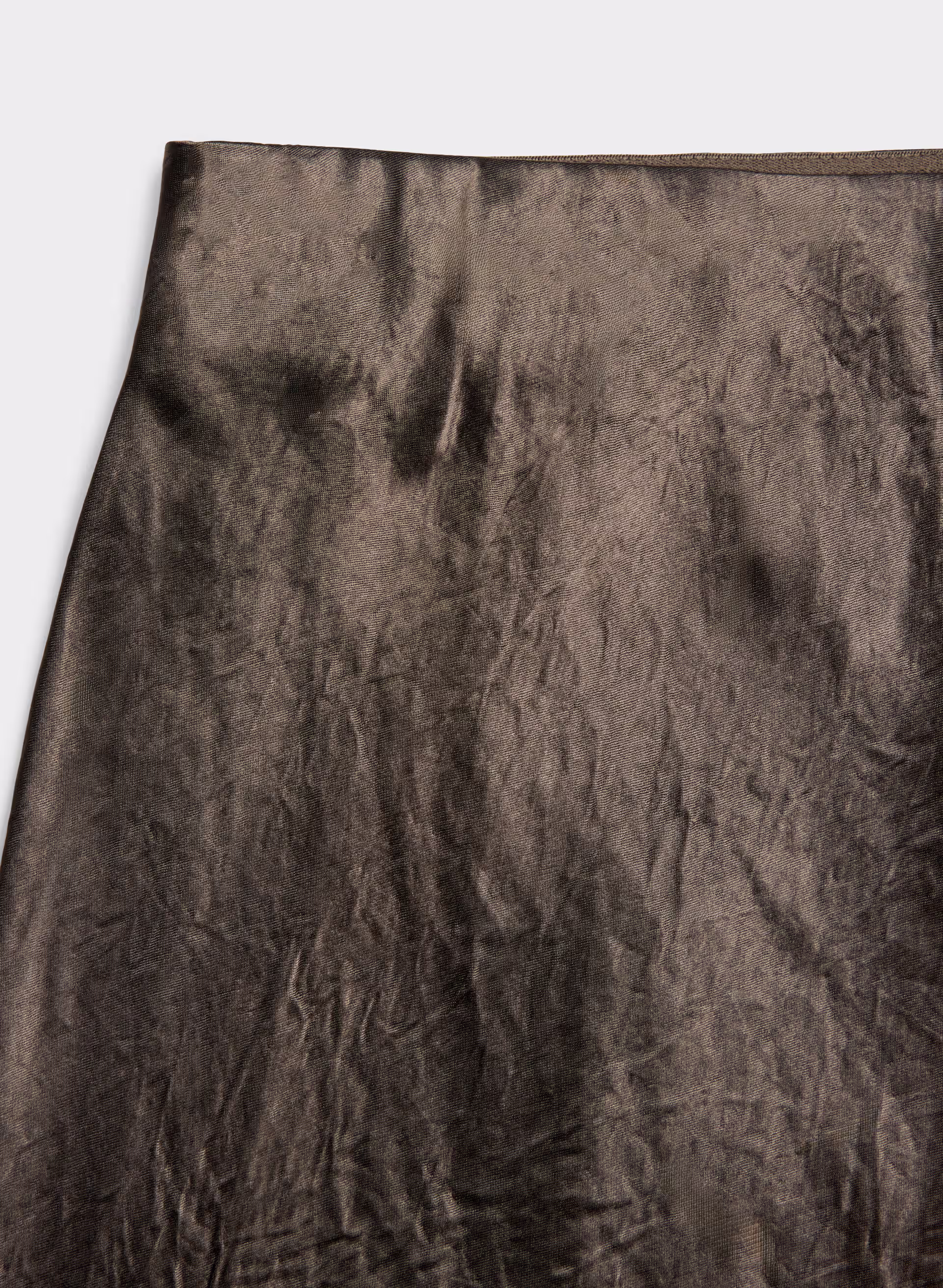 Slip Satin Midi Skirt