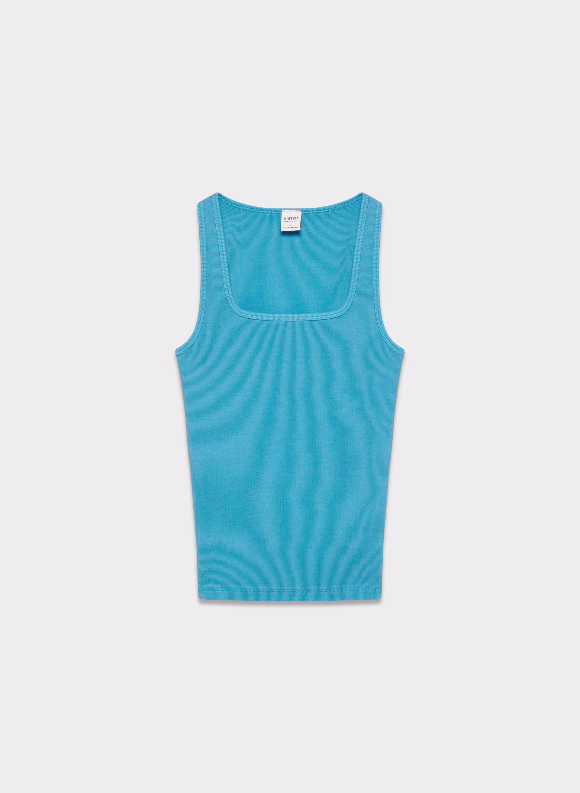 HomeStretch™ Rib Squareneck Tank