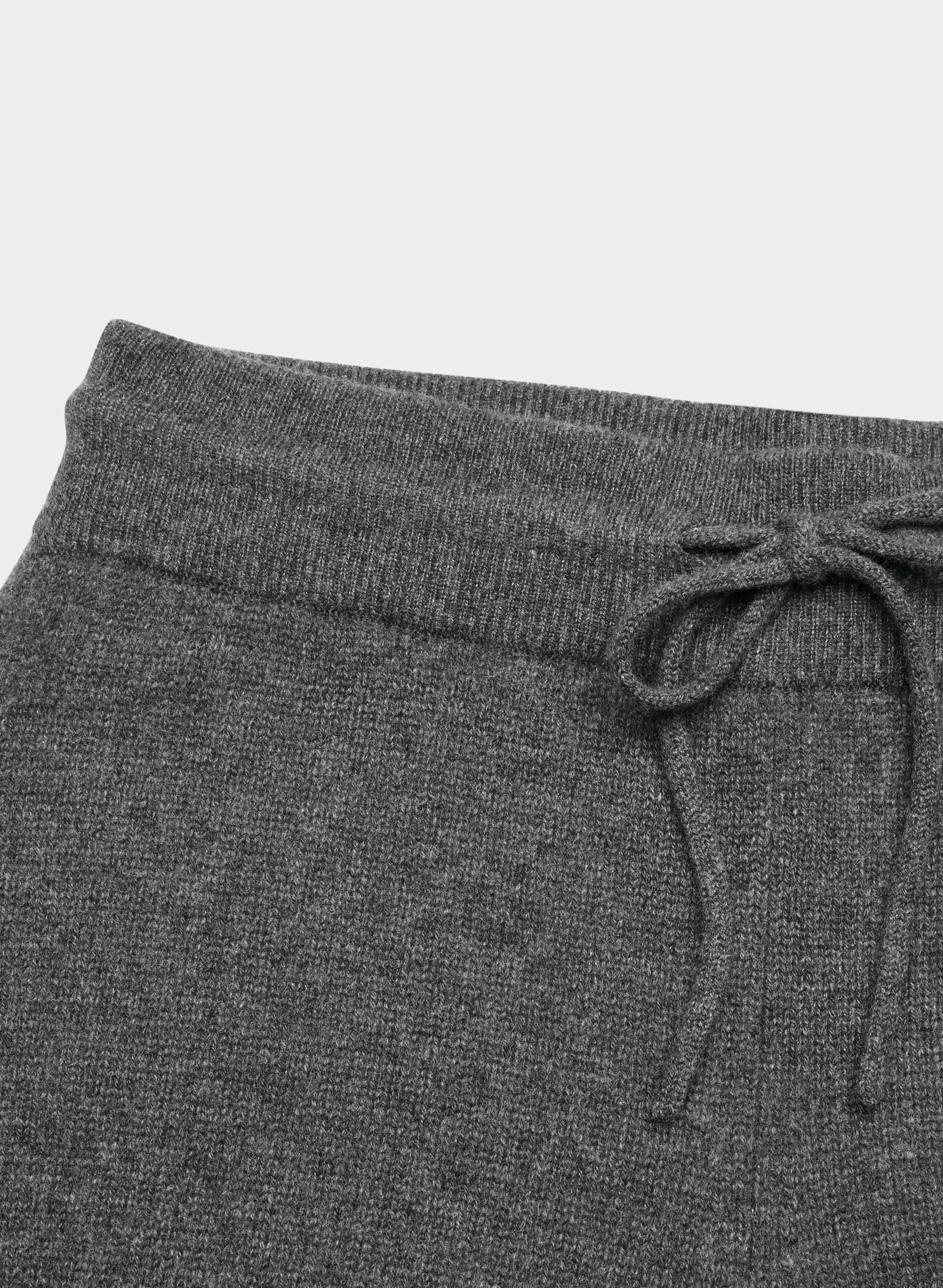 Essential Cashmere Hi-rise Wide Pant