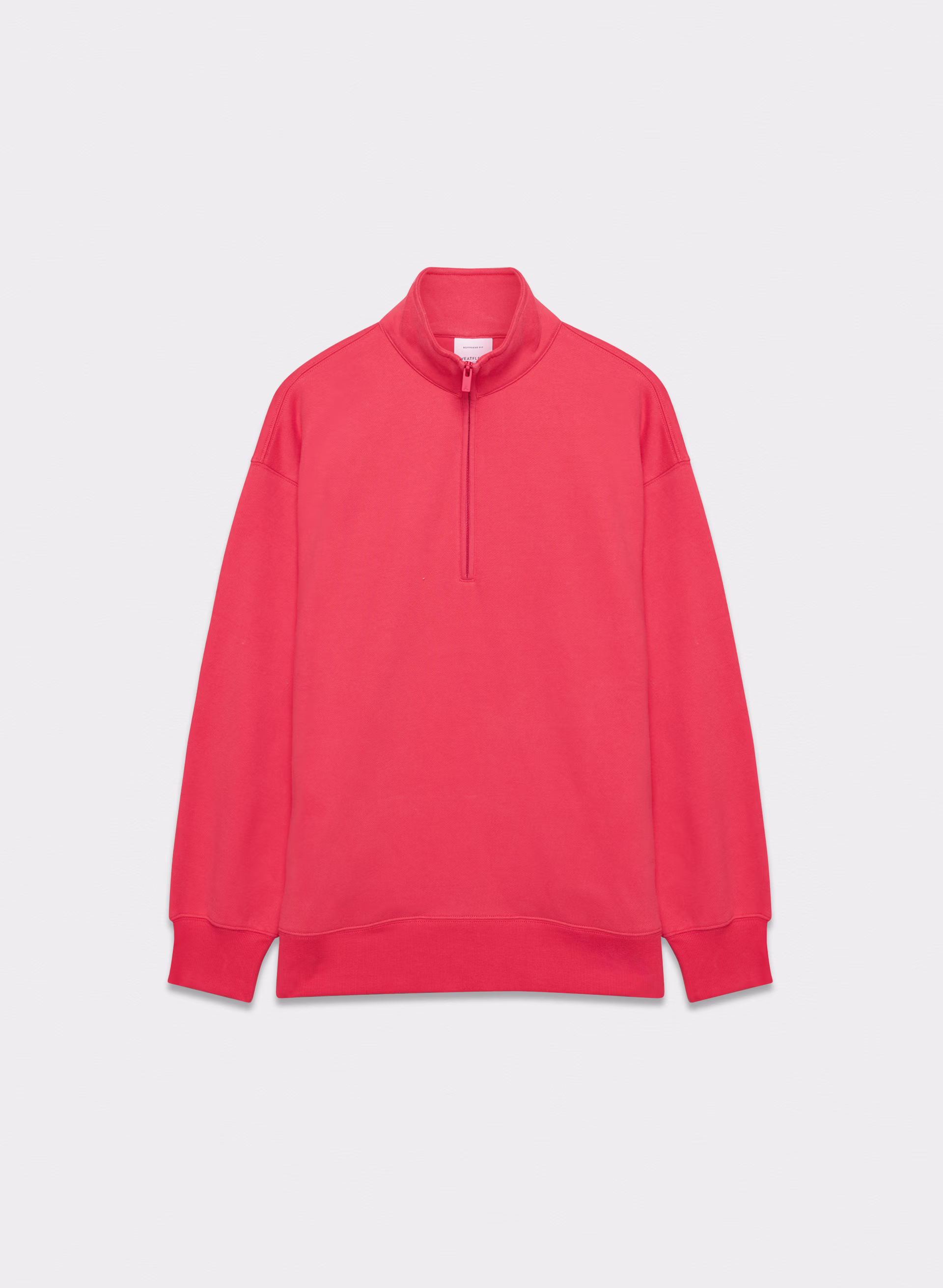 Cozy Sweatfleece Boyfriend 1/2 Zip Sweatshirt