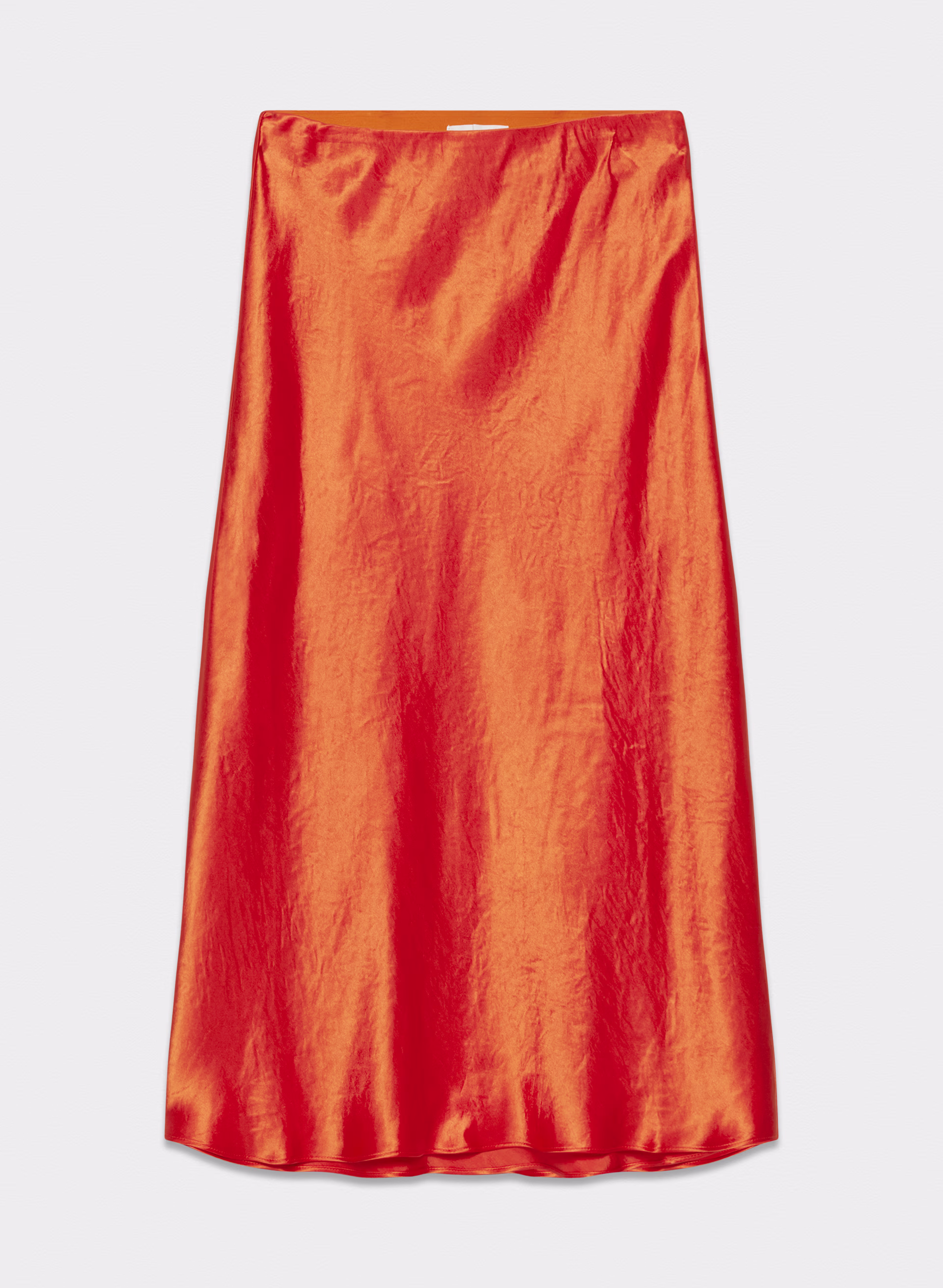 Slip Satin Midi Skirt