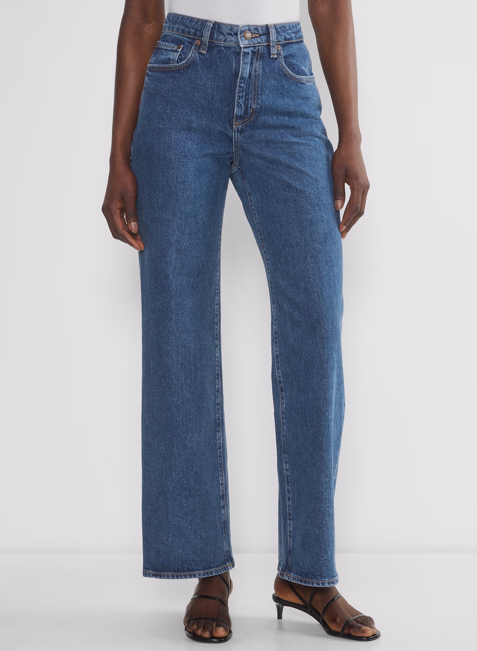 Denim Forum Remy Curve-fit Hi-rise Wide Jean